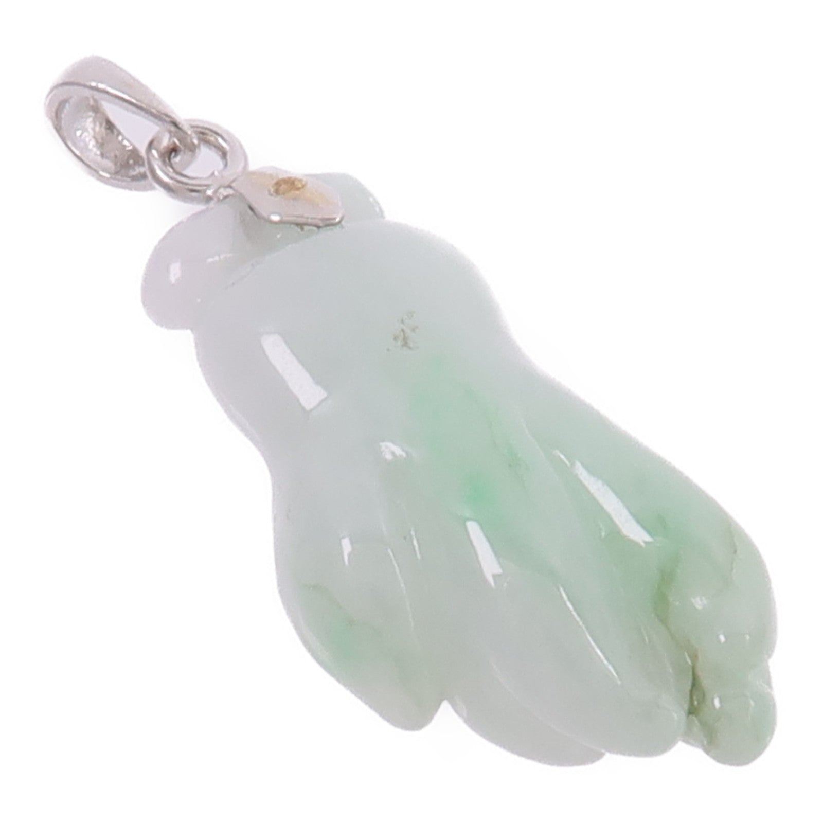 JEWELRY 18K白金Jade Pendant Top翡翠吊墜