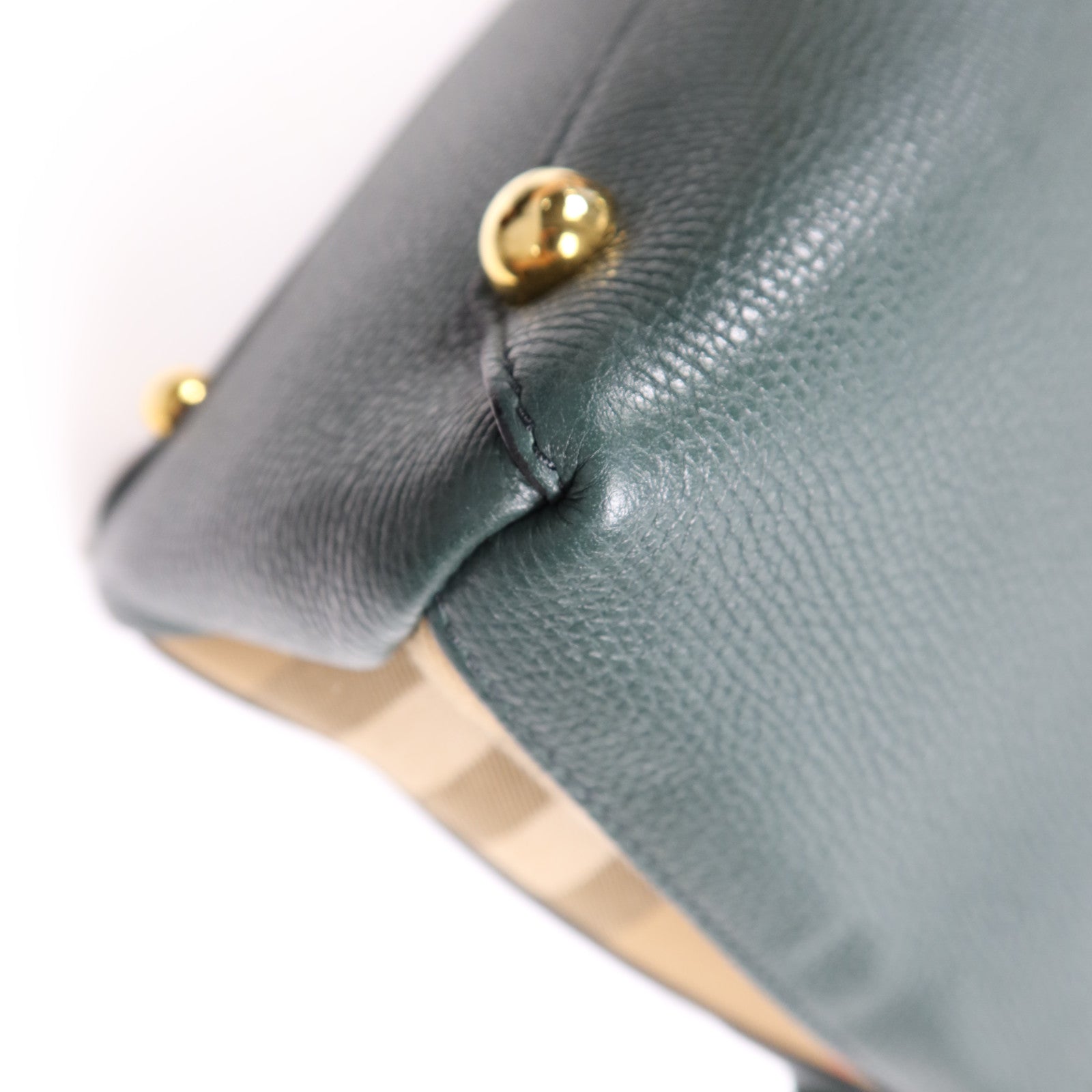 BURBERRY 牛皮皮革Shoulder Bag金扣手挽肩背兩用袋