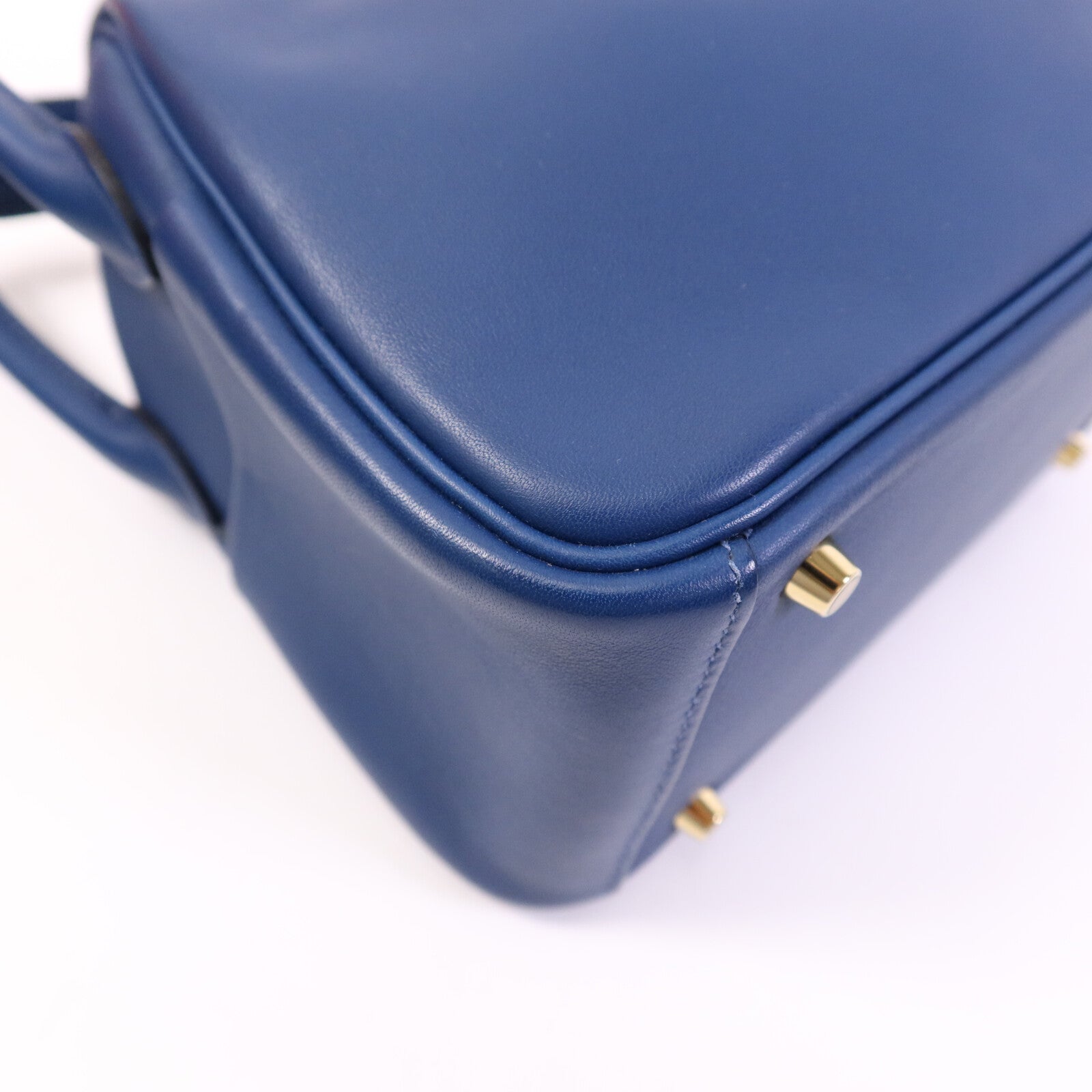 HERMES 【激減優惠】Swift皮革Mini Lindy金扣手挽肩背兩用袋Deep Blue