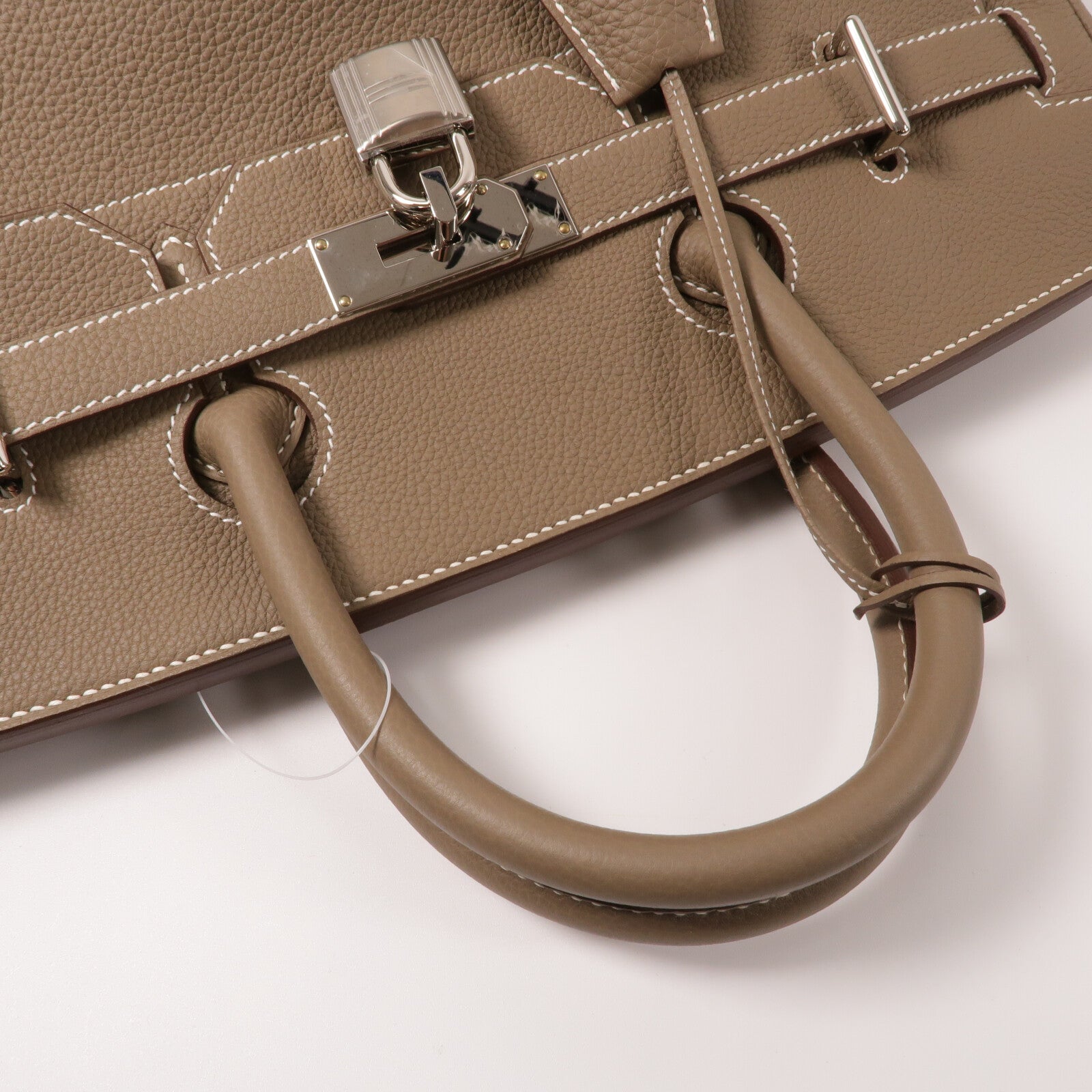 HERMES Togo皮革Haut A Courroies 40手挽袋Etoupe