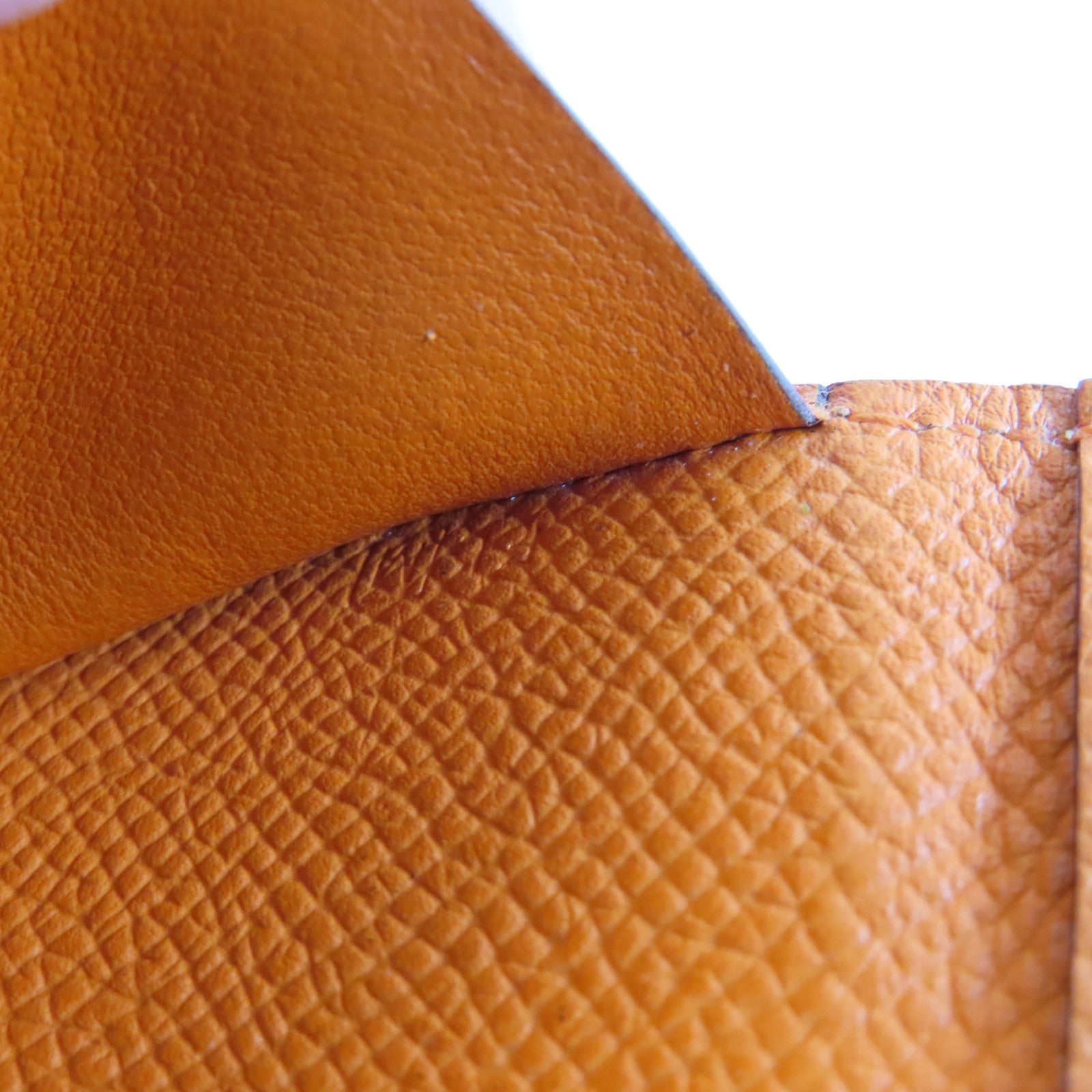 HERMES Epsom皮革Card Case卡片套Orange橙色