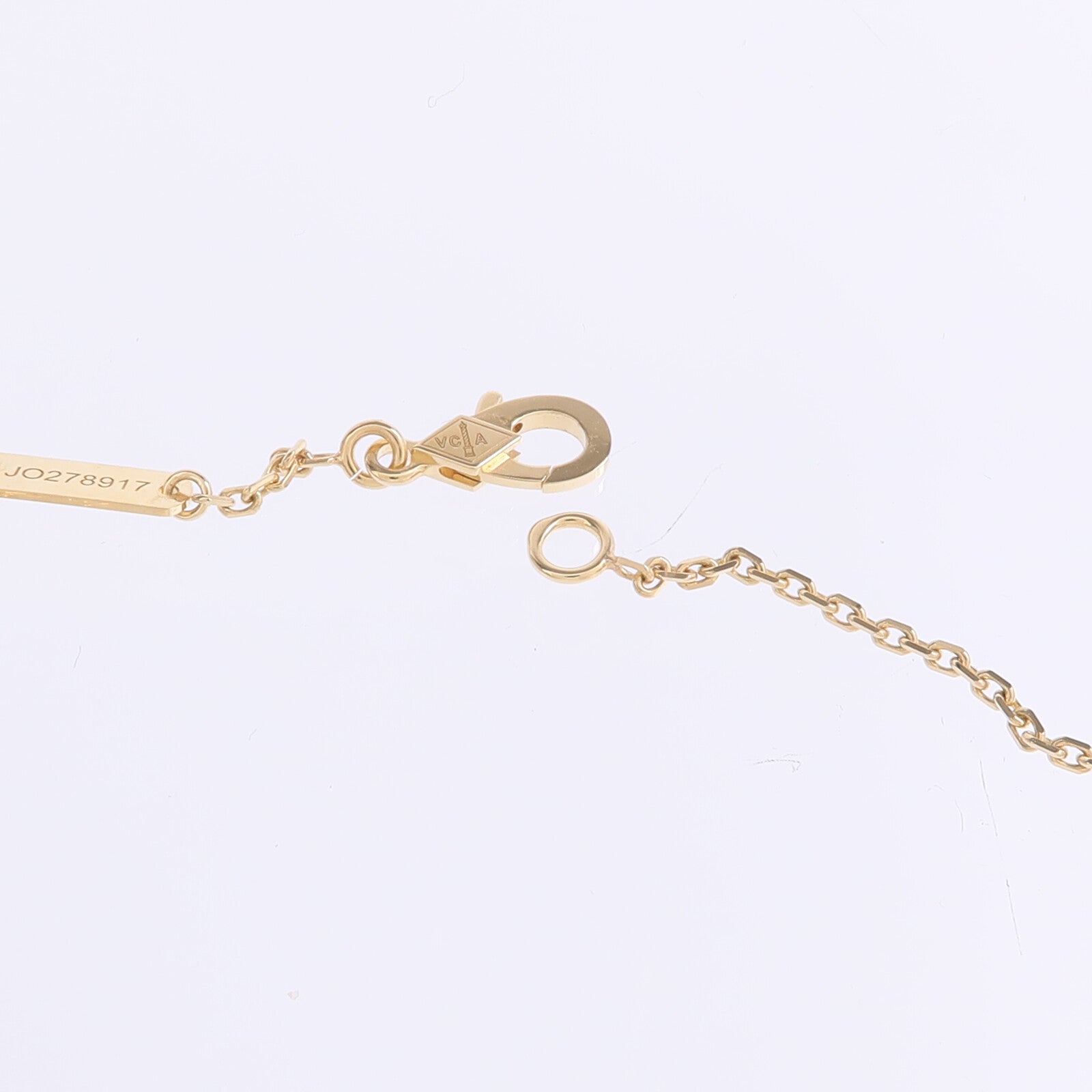 Van Cleef & Arpels 18K黃金Vintage Alhambra Pendant鑽石項鍊