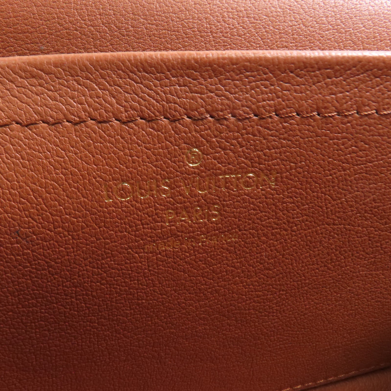 LOUIS VUITTON Monogram Marceau金扣鏈帶肩背袋棕色