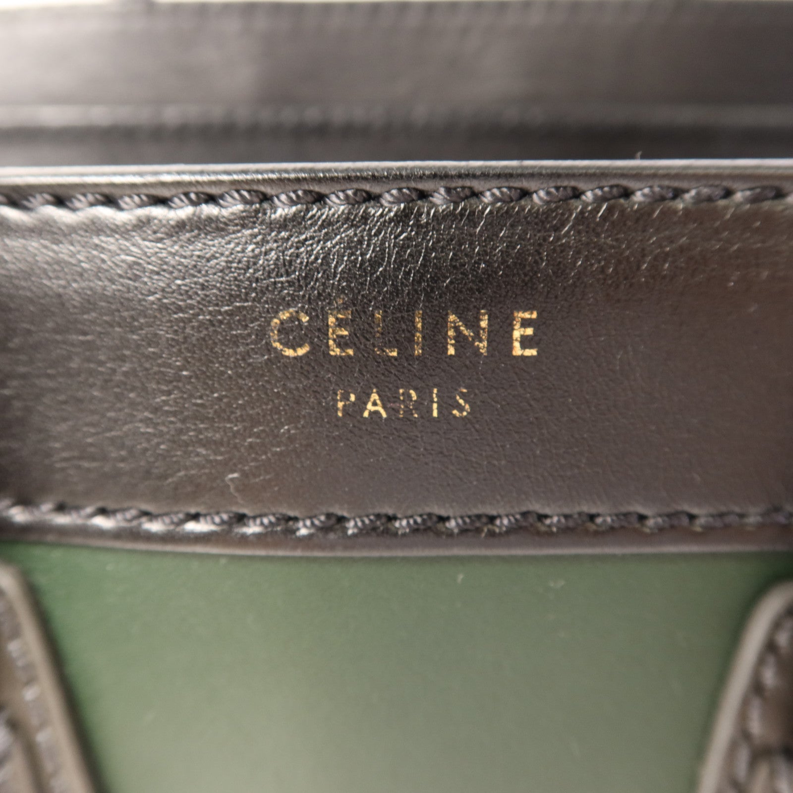 CELINE 牛皮皮革Nano Luggage金扣手挽肩背兩用袋