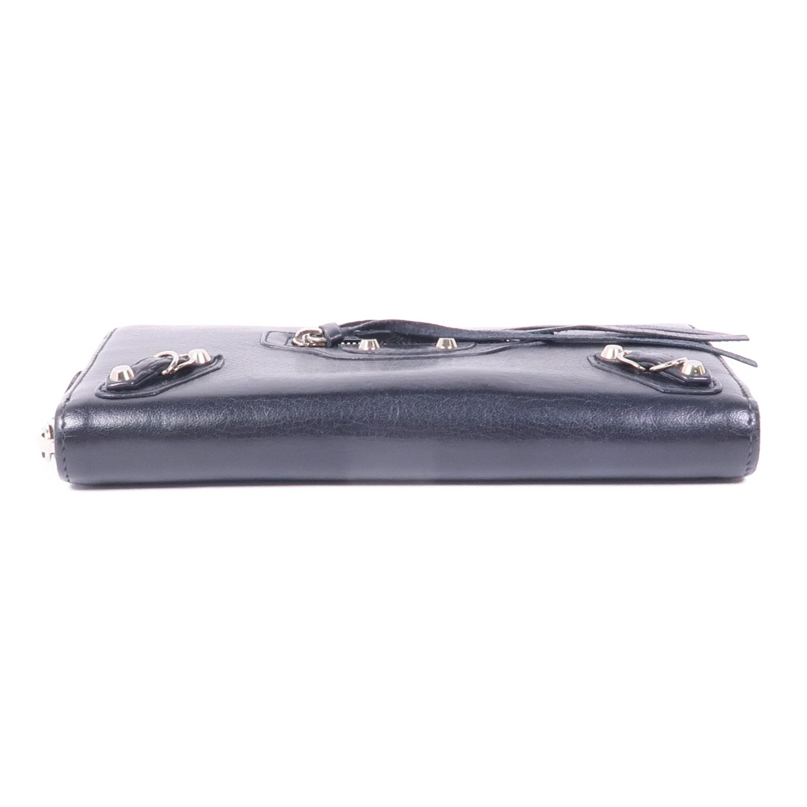 BALENCIAGA 牛皮皮革Long Wallet銀扣長錢包