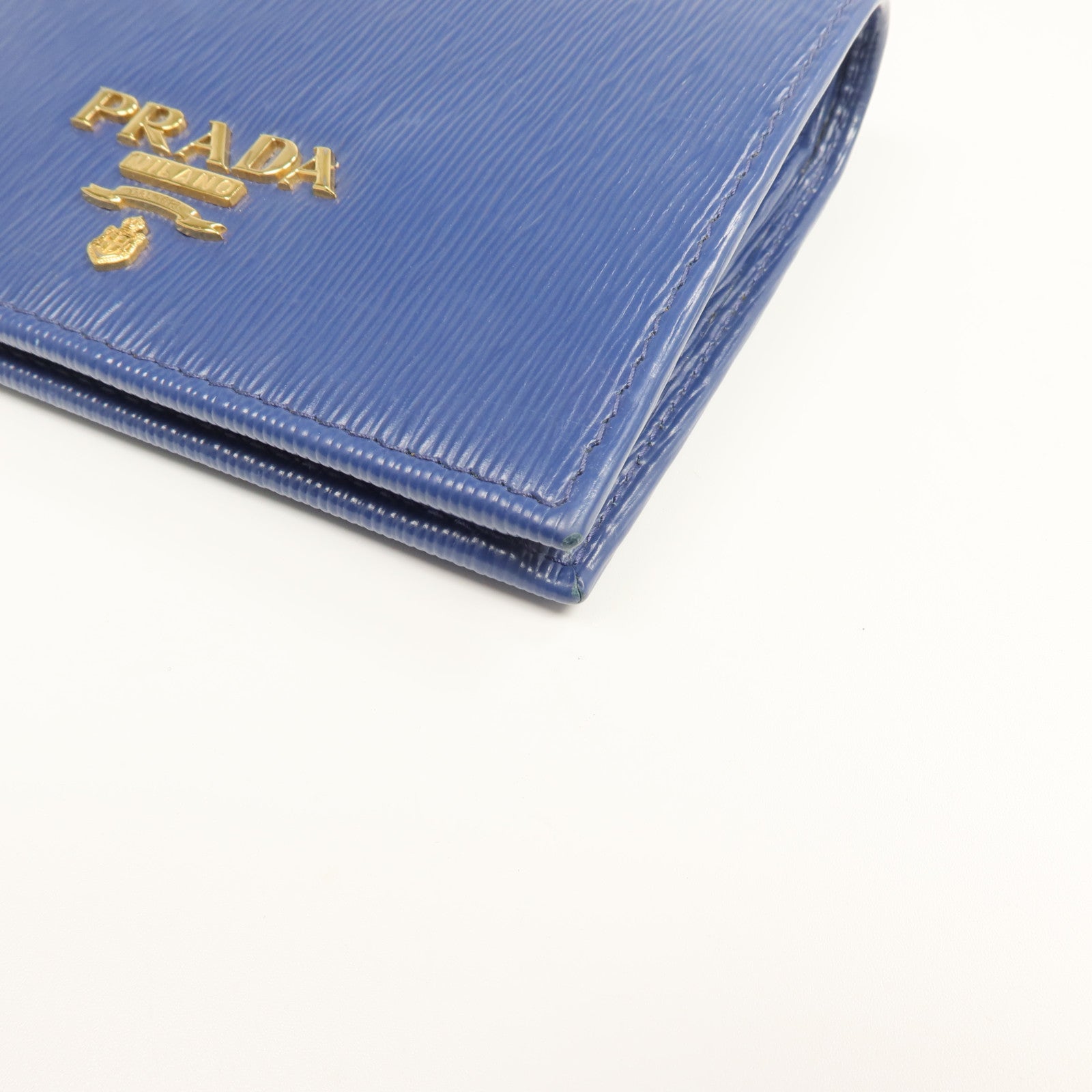 PRADA 牛皮皮革Wallet金扣長錢包