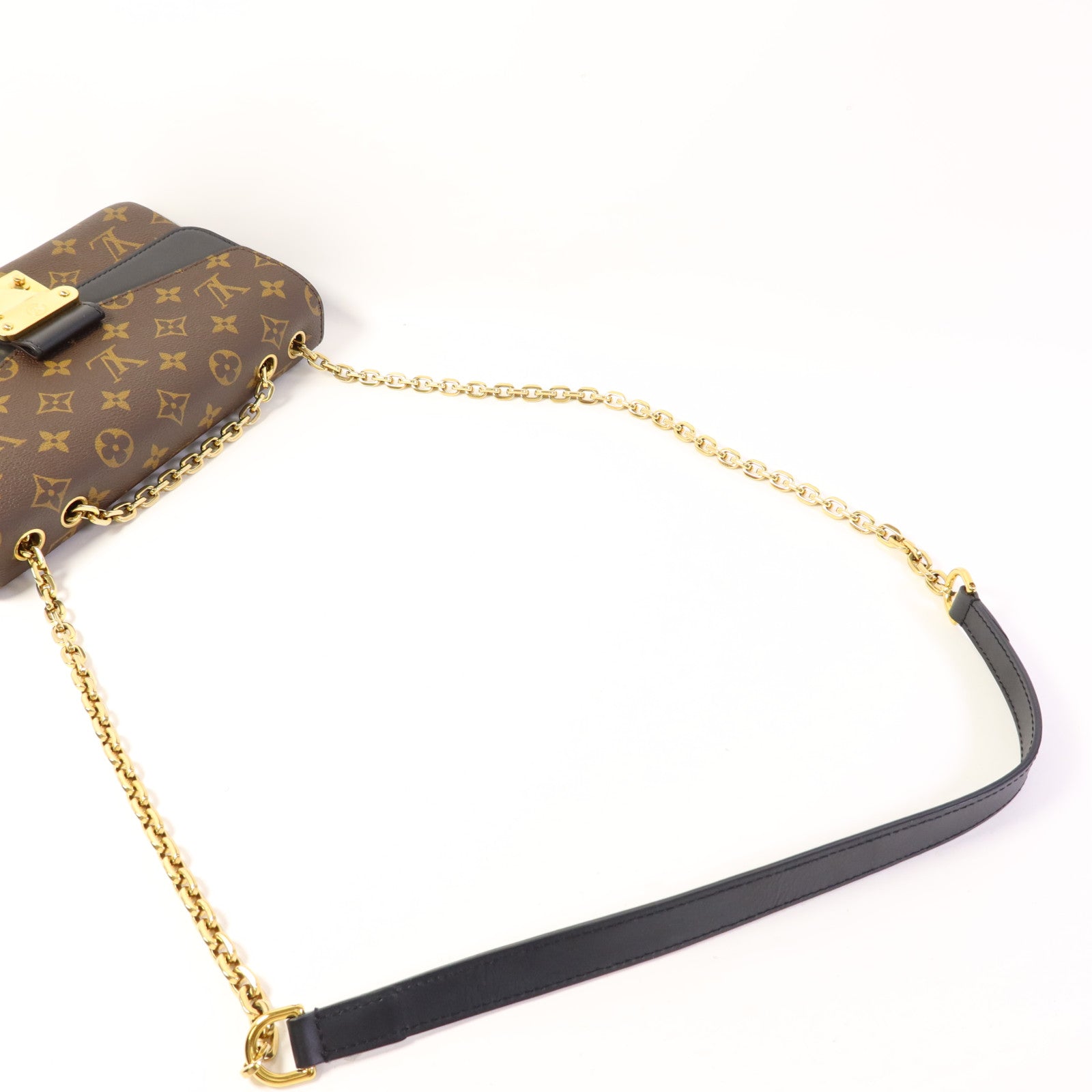 LOUIS VUITTON Monogram Marceau金扣肩背袋棕色