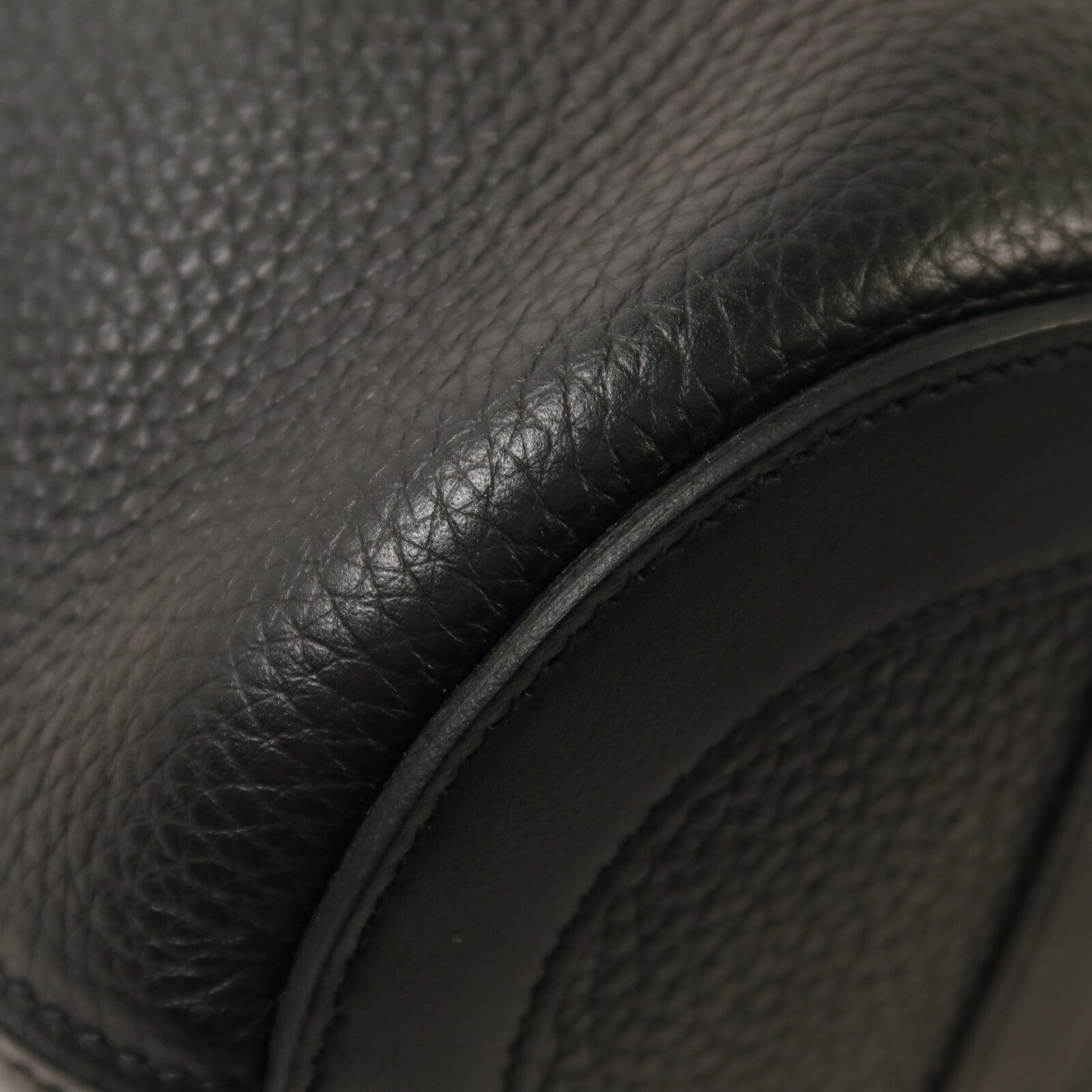 HERMES Clemence皮革In The Loop 18銀扣手挽袋Noir