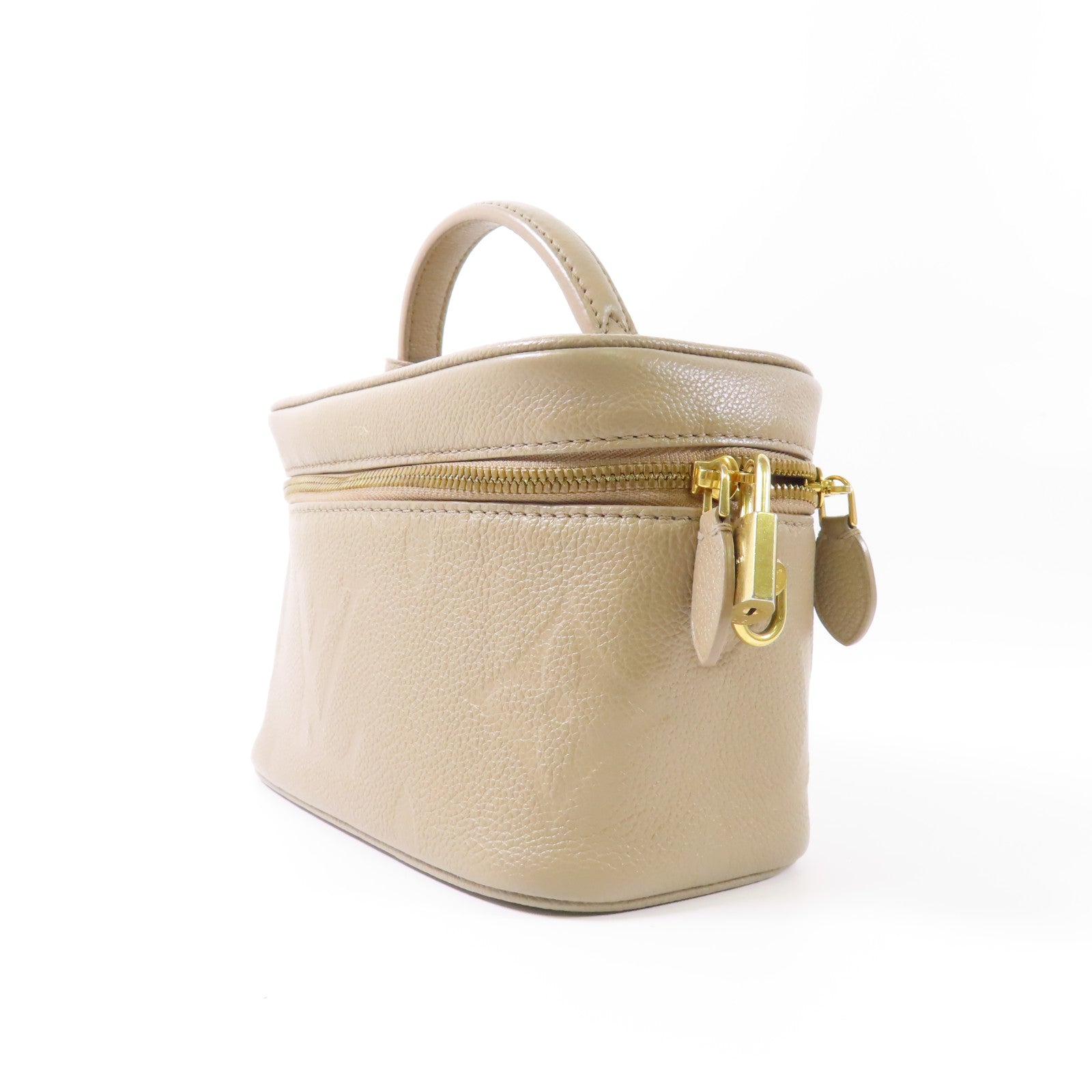 LOUIS VUITTON LV GHW Vanity PM 2 Way Bag M45608 Monogram Empreinte Beige
