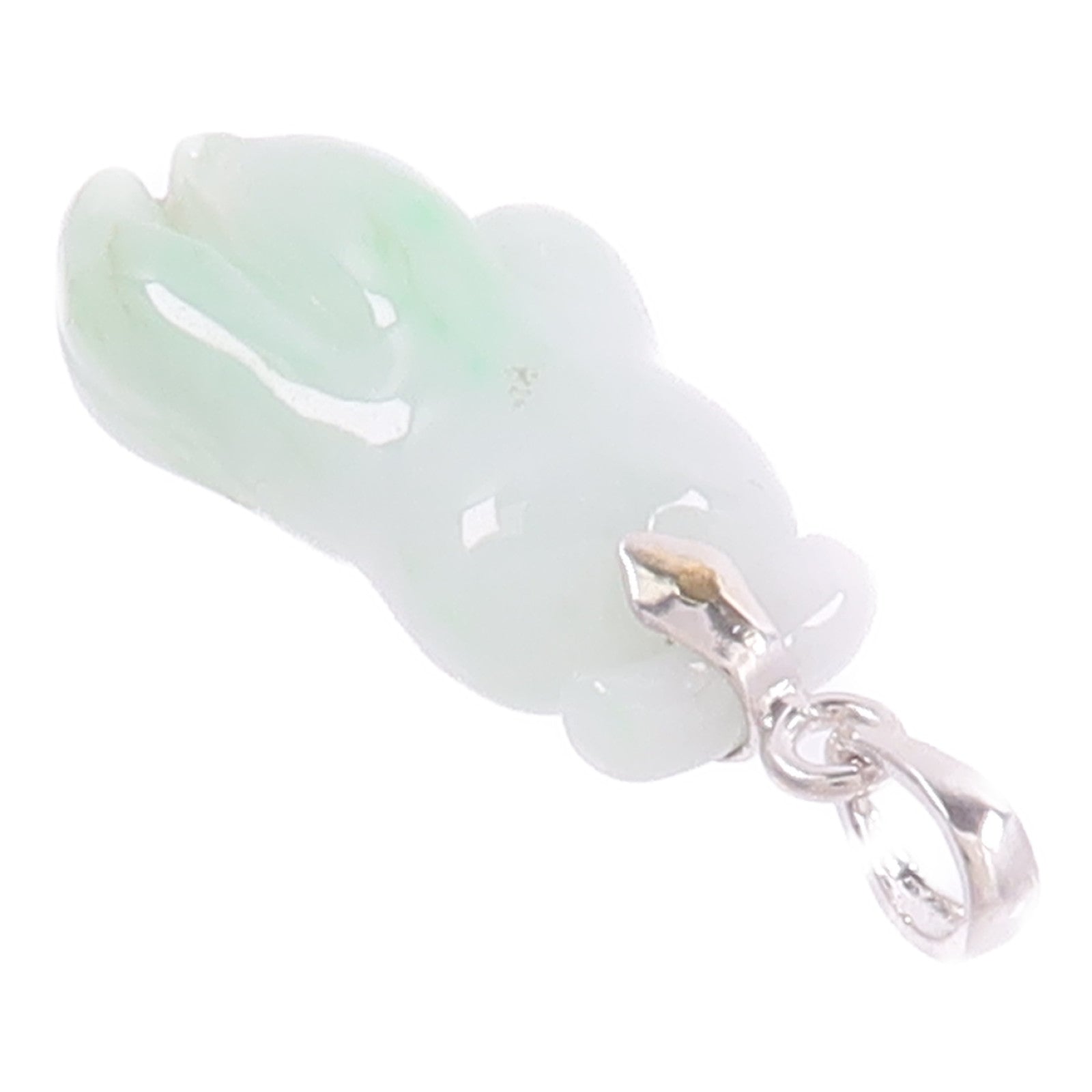 JEWELRY 18K白金Jade Pendant Top翡翠吊墜