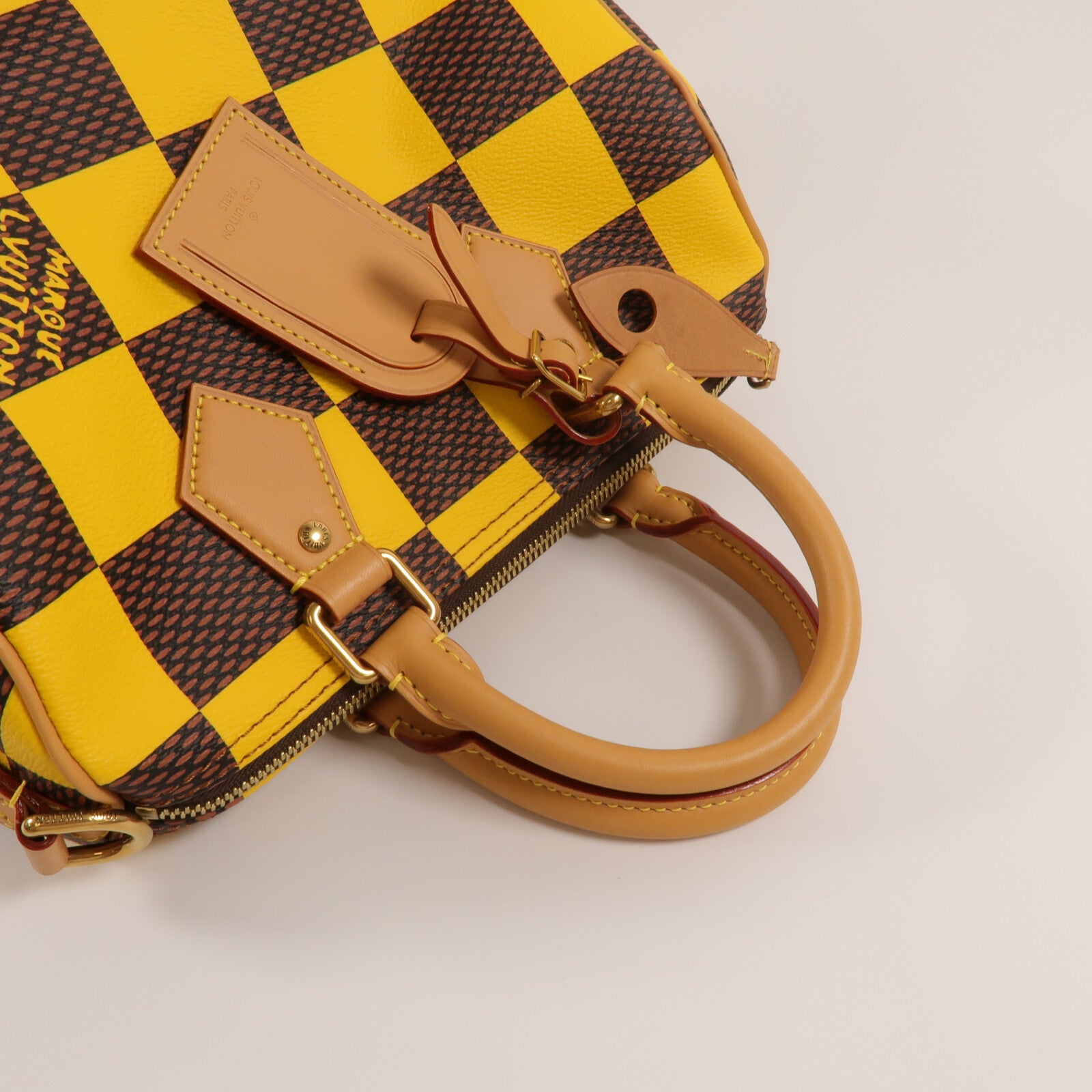 LOUIS VUITTON Damier Pop Speedy Bandouliere 25 Damier Pop手挽肩背兩用袋