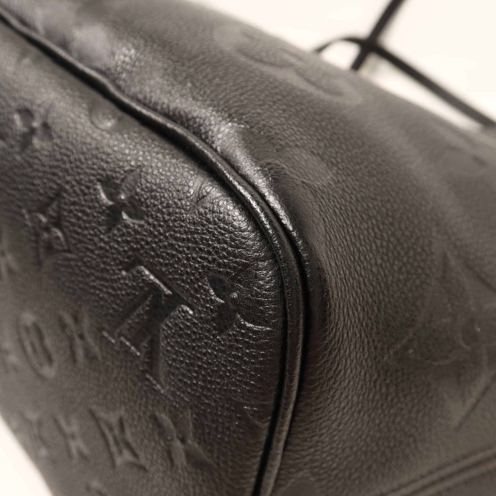 LOUIS VUITTON Monogram Empreinte Neverfull MM金扣手挽袋