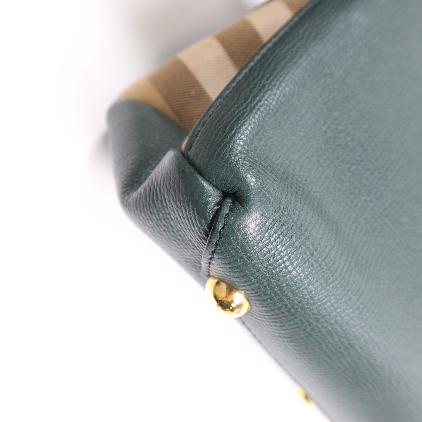 BURBERRY 牛皮皮革Shoulder Bag金扣手挽肩背兩用袋
