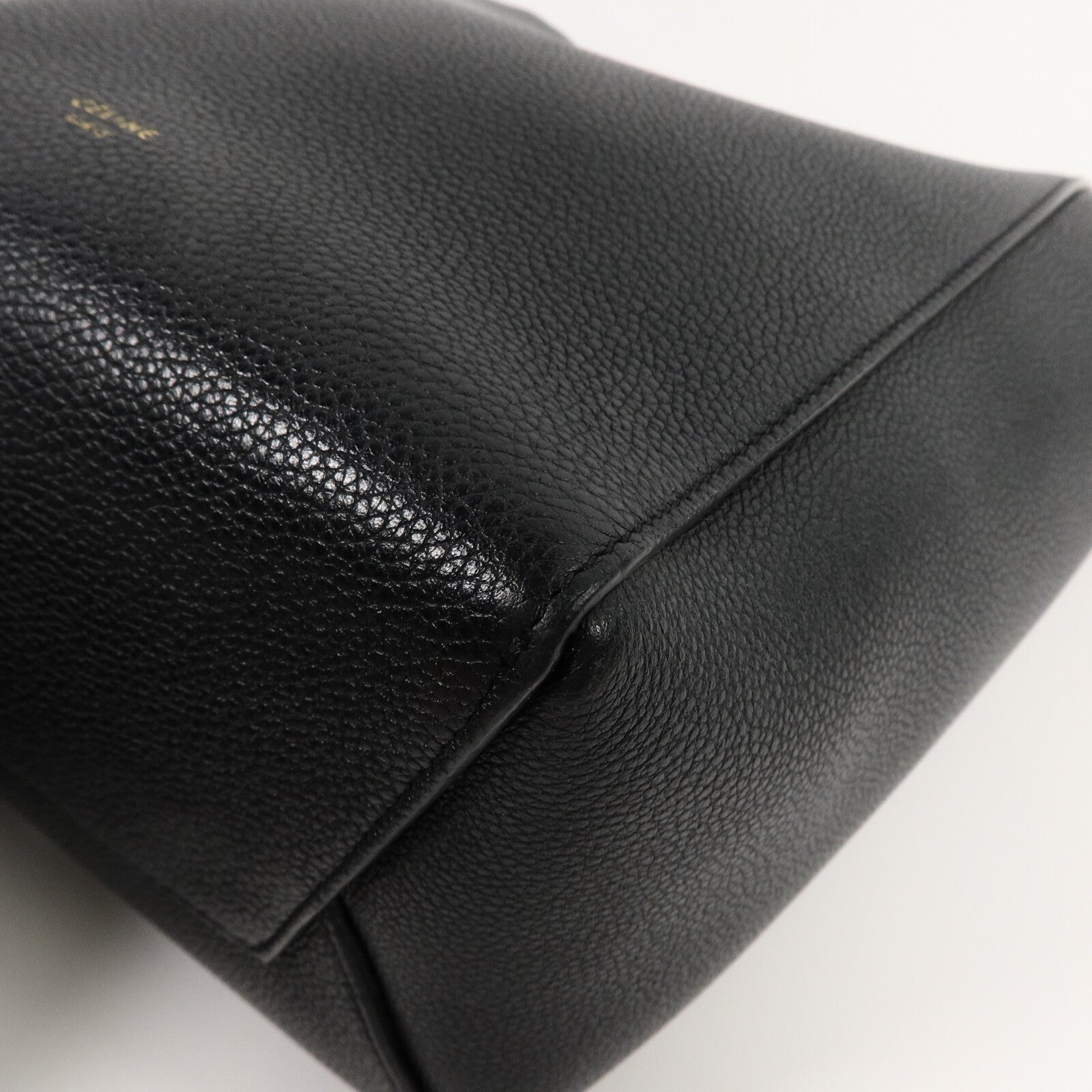 CELINE 牛皮皮革Sangle Bucket Small肩背袋