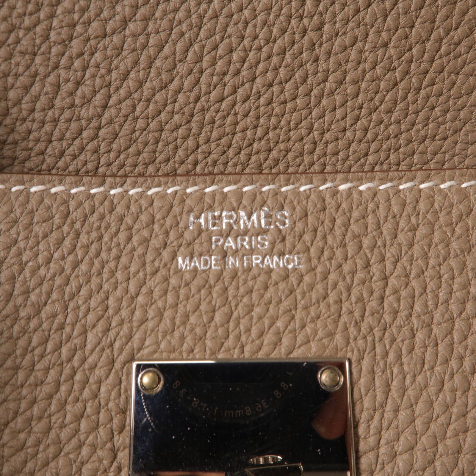 HERMES Togo皮革Haut A Courroies 40手挽袋Etoupe