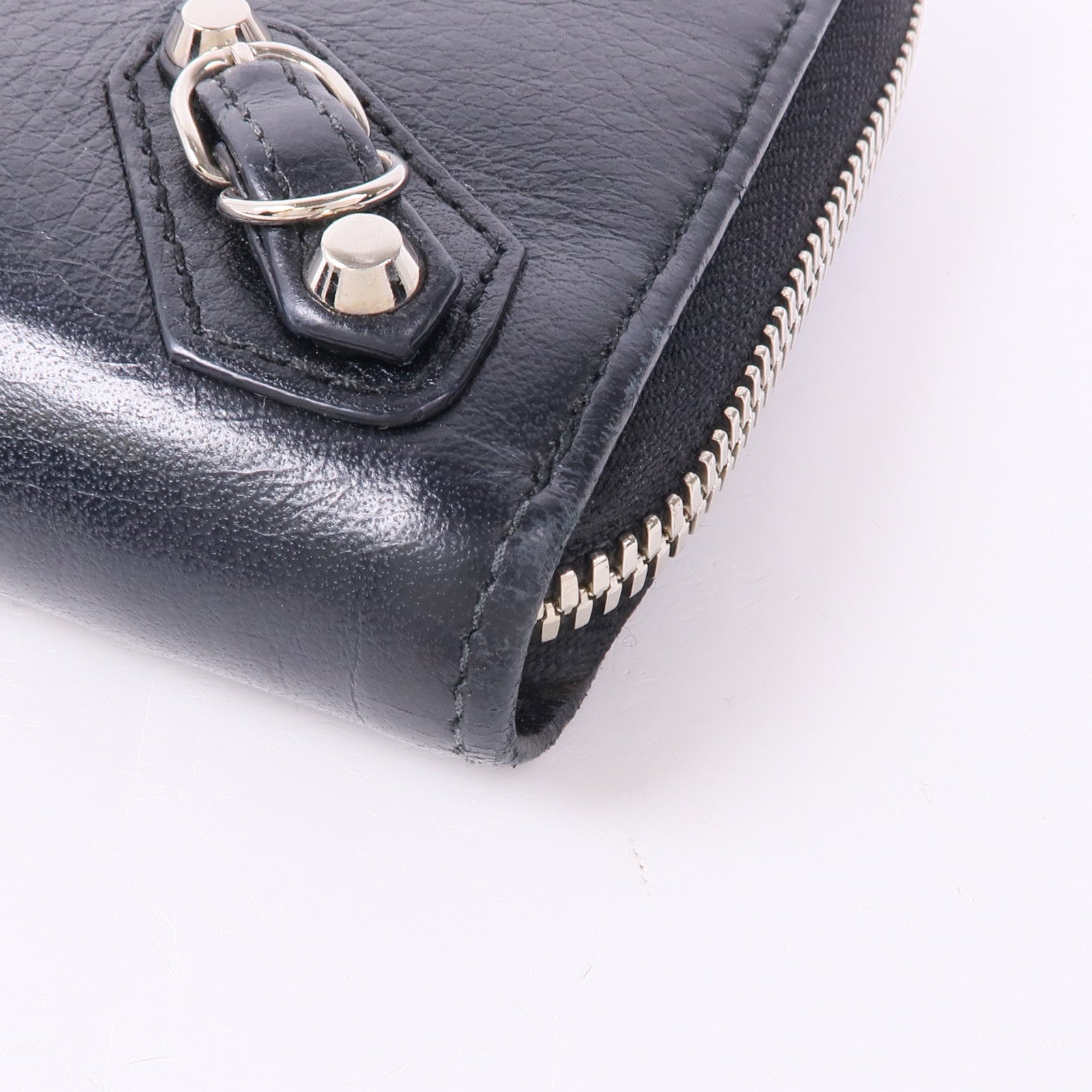 BALENCIAGA 牛皮皮革Long Wallet銀扣長錢包