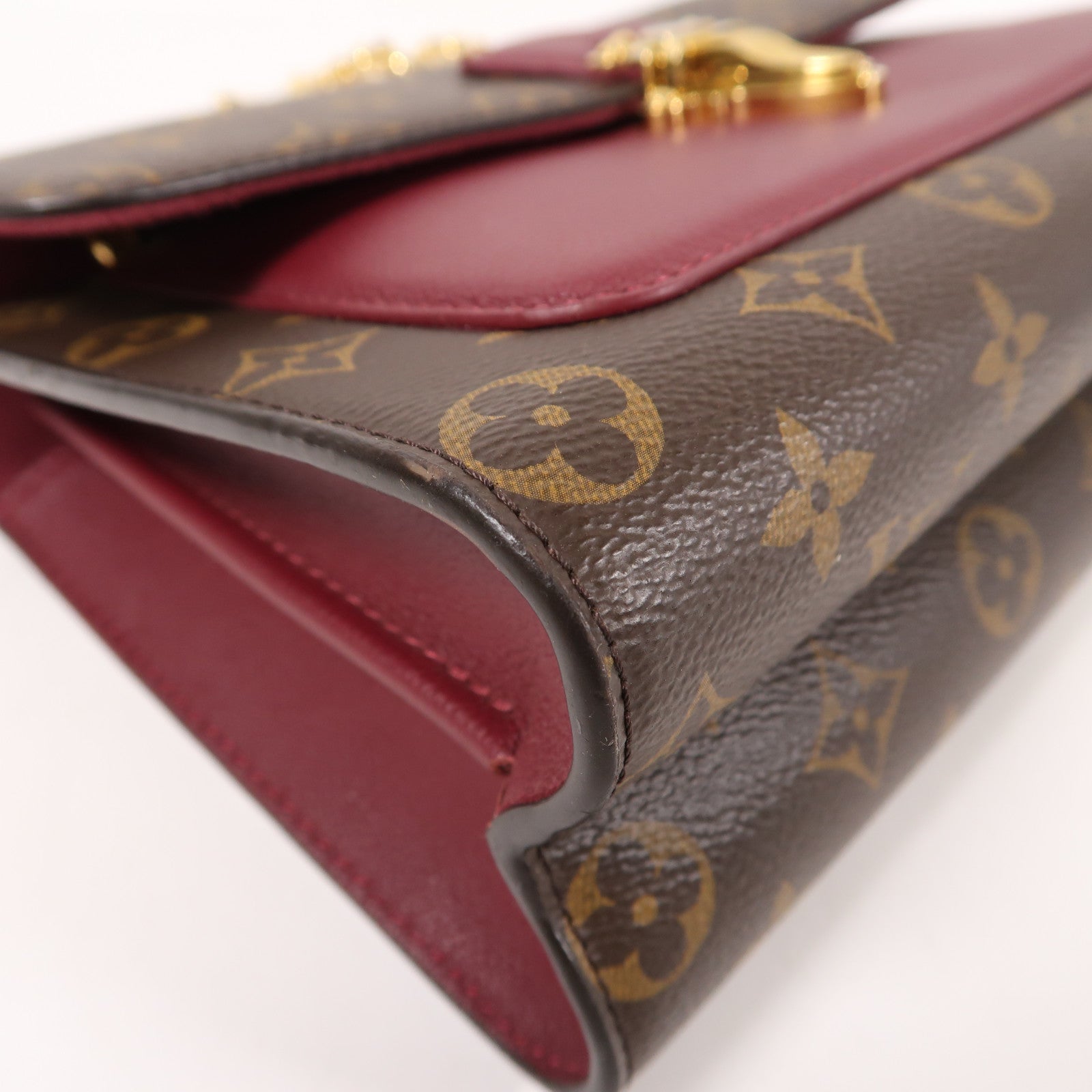 LOUIS VUITTON LV GHW Victoire Chain Shoulder Bag AH0197 Monogram Brown