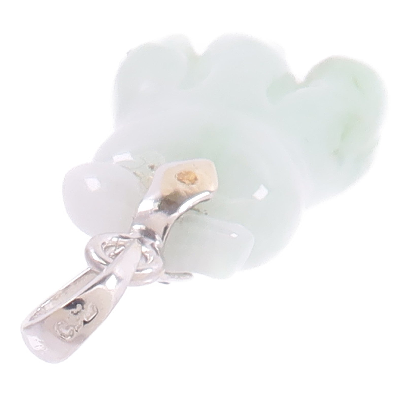 JEWELRY 18K白金Jade Pendant Top翡翠吊墜