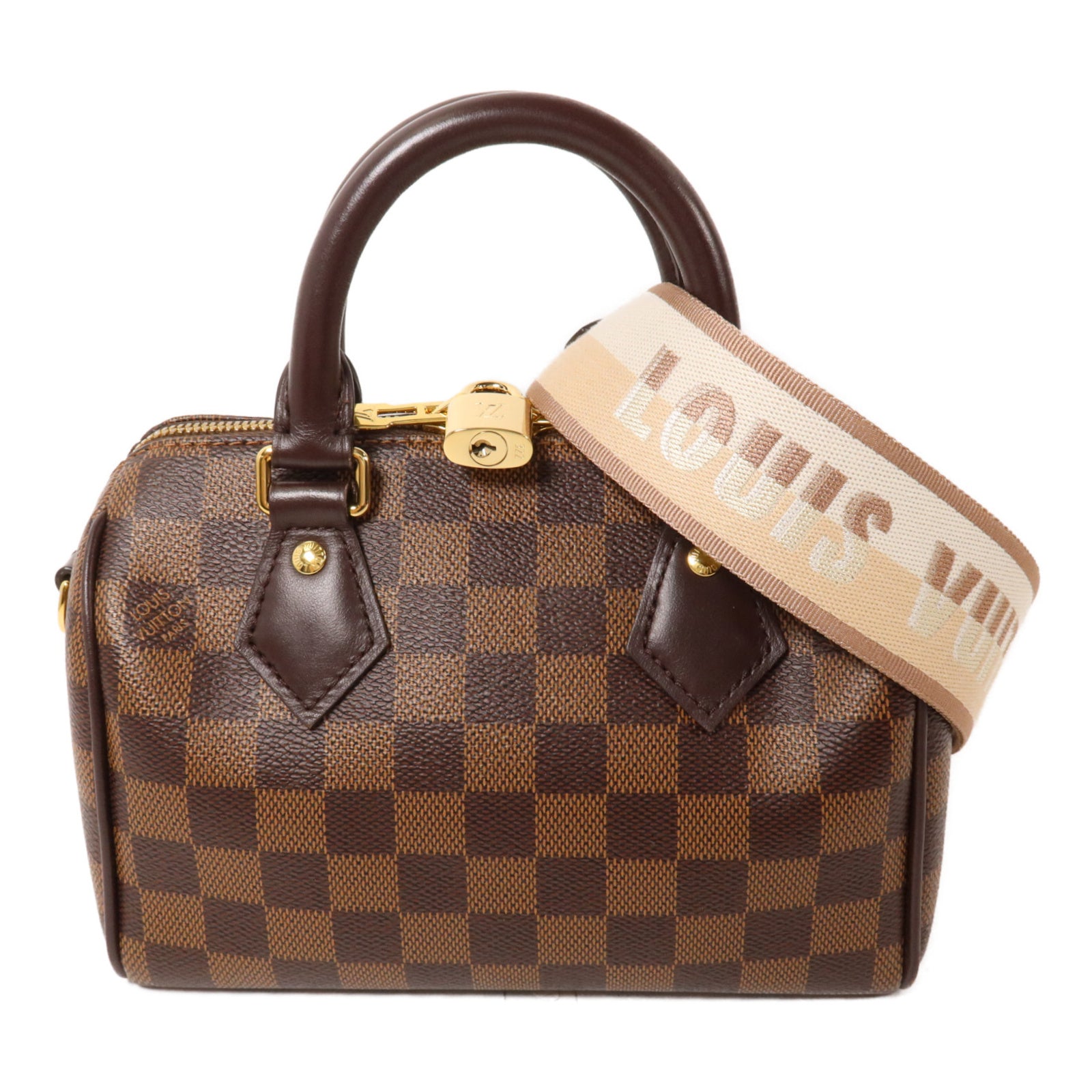 LOUIS VUITTON Damier Speedy Bandouliere 20手挽肩背兩用袋