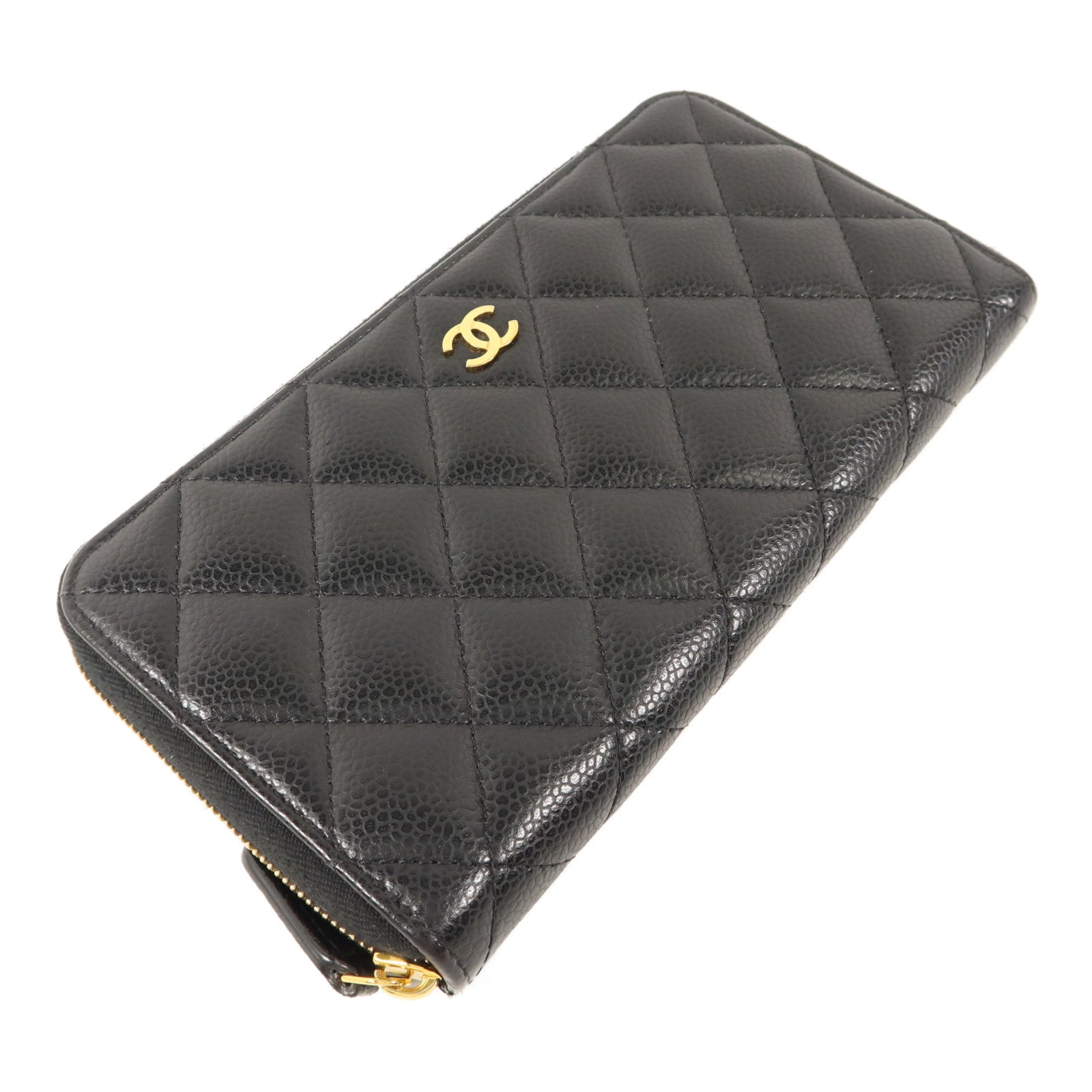 CHANEL 牛皮皮革Classic Zipper Long Wallet長錢包