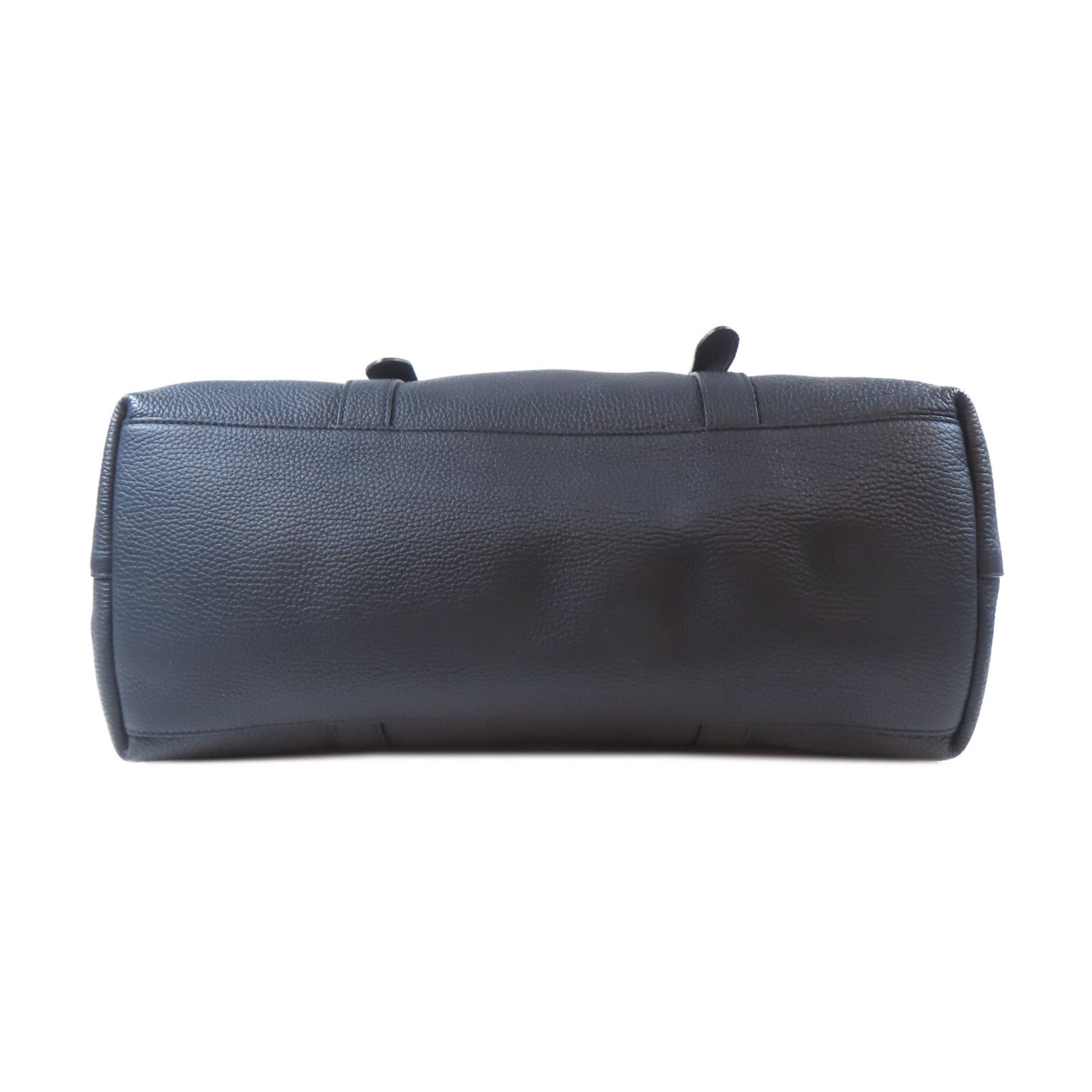 GUCCI 【激減優惠】牛皮皮革Tote Bag銀扣手挽袋深藍色