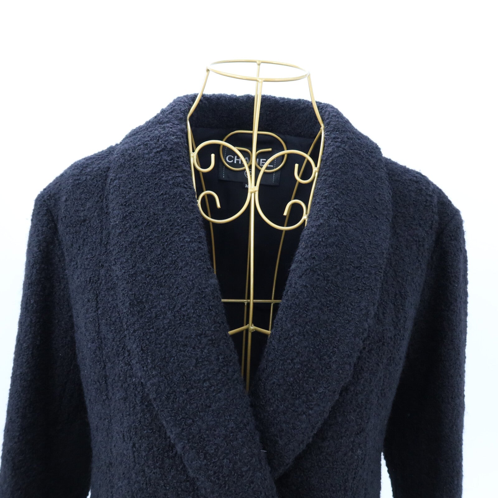 CHANEL Wool/Polyamide Double-Breasted Jacket外套