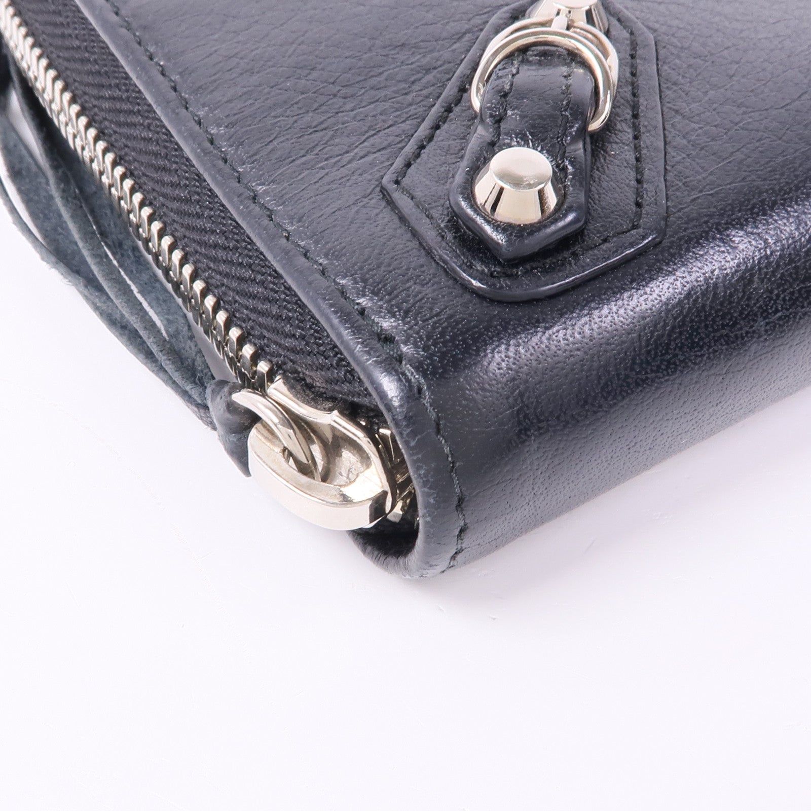 BALENCIAGA 牛皮皮革Long Wallet銀扣長錢包