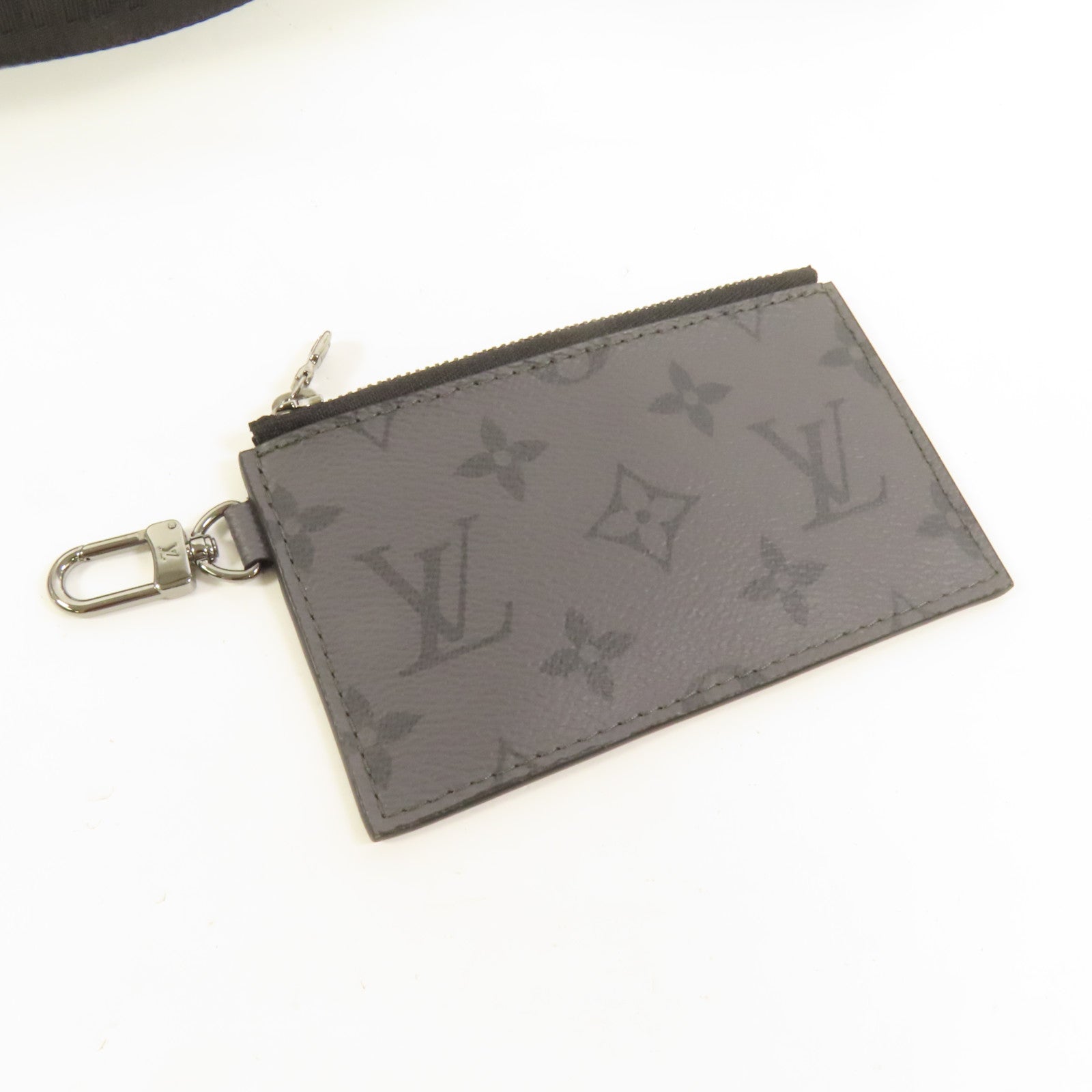 LOUIS VUITTON Monogram Eclipse Gaston銀扣肩背袋
