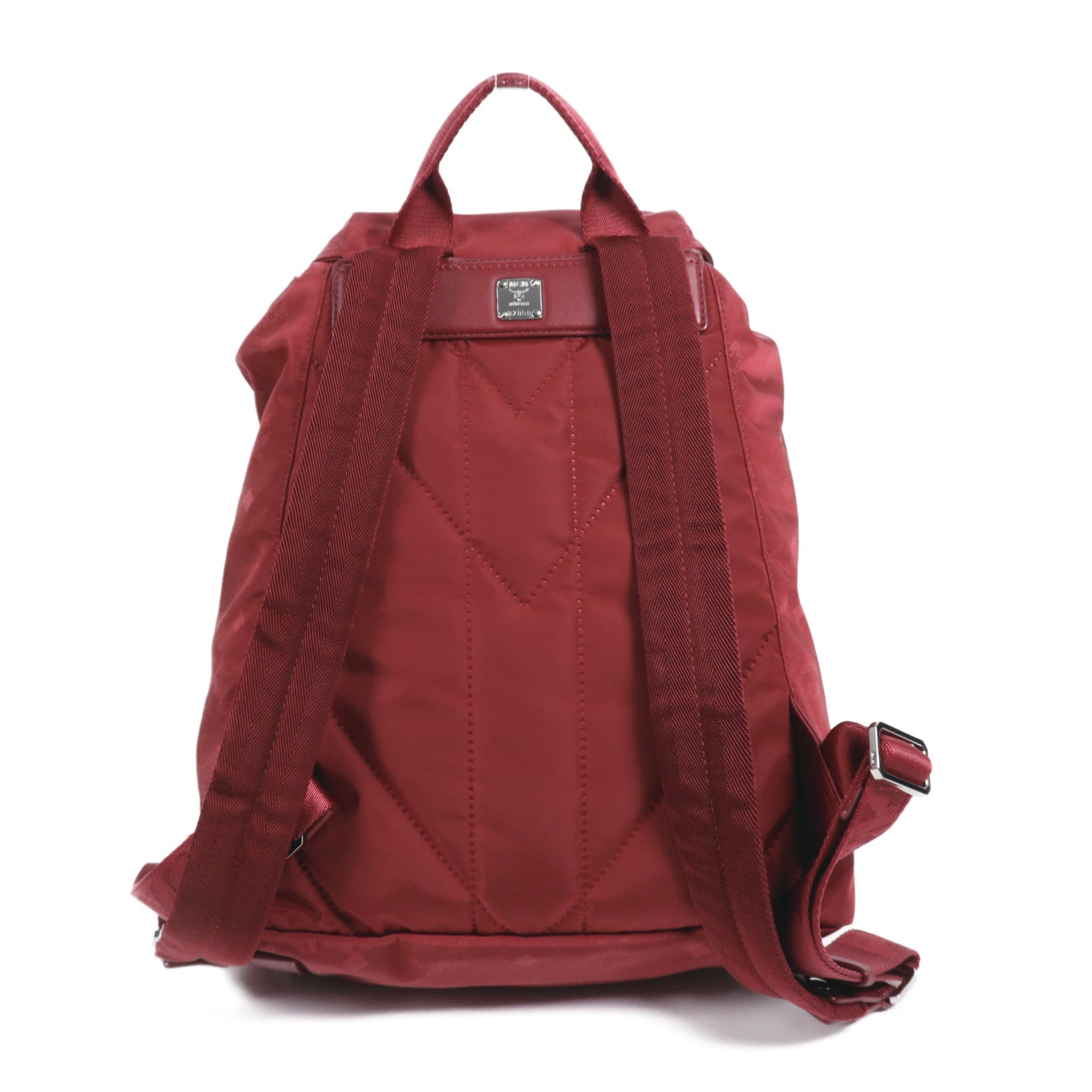 MCM 尼龍Backpack銀扣背包