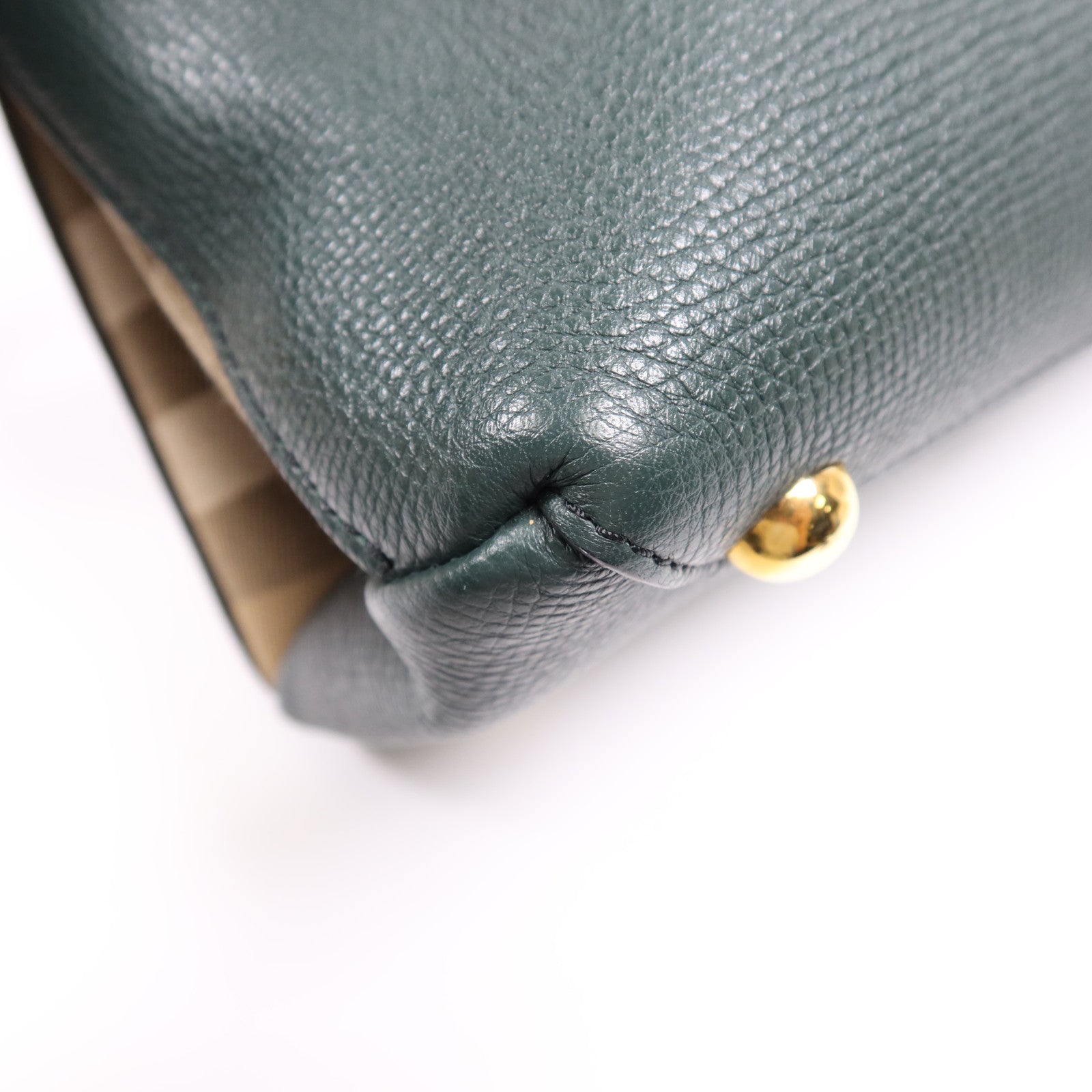 BURBERRY 牛皮皮革Shoulder Bag金扣手挽肩背兩用袋