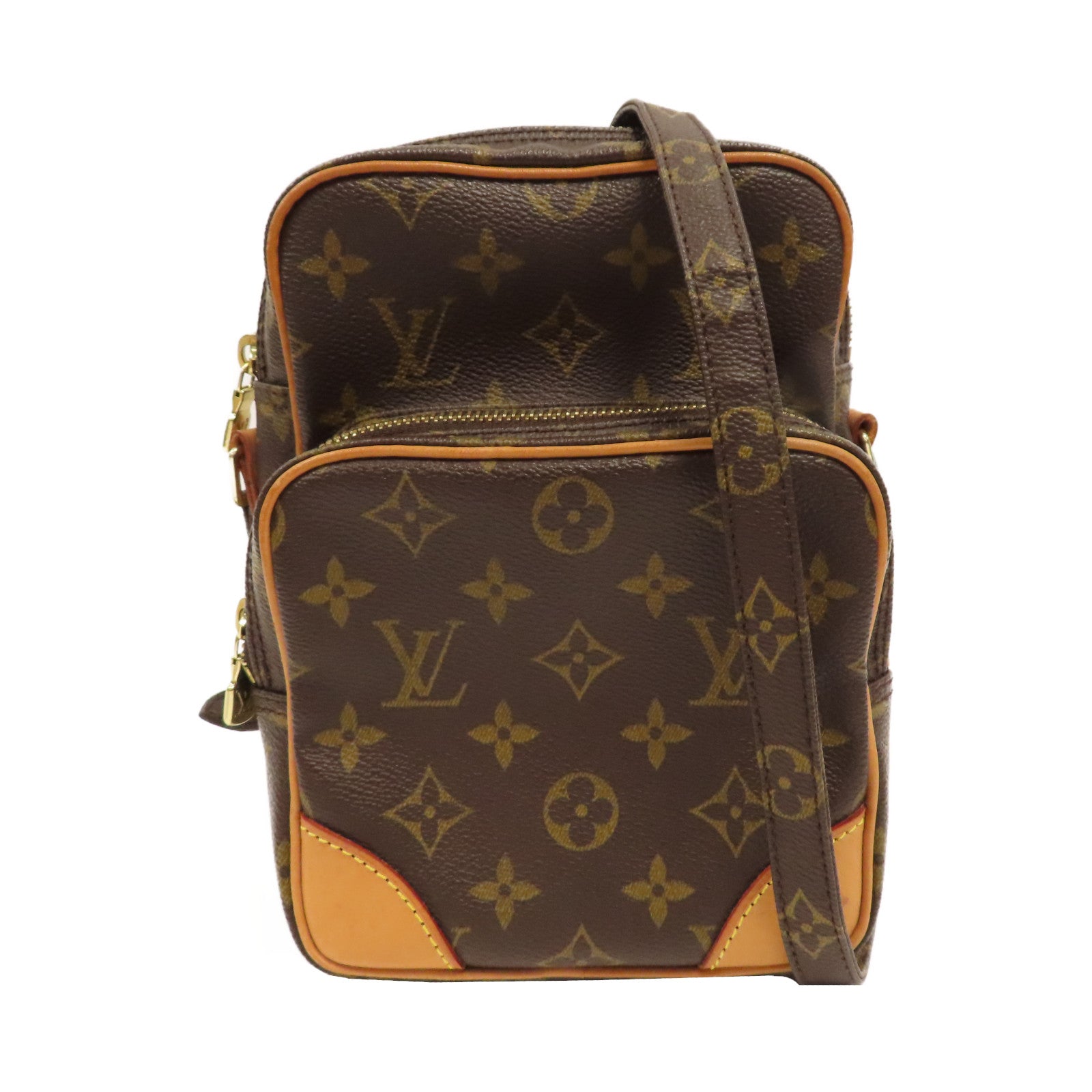 LOUIS VUITTON 【激減優惠】Monogram Amazon金扣肩背袋啡色