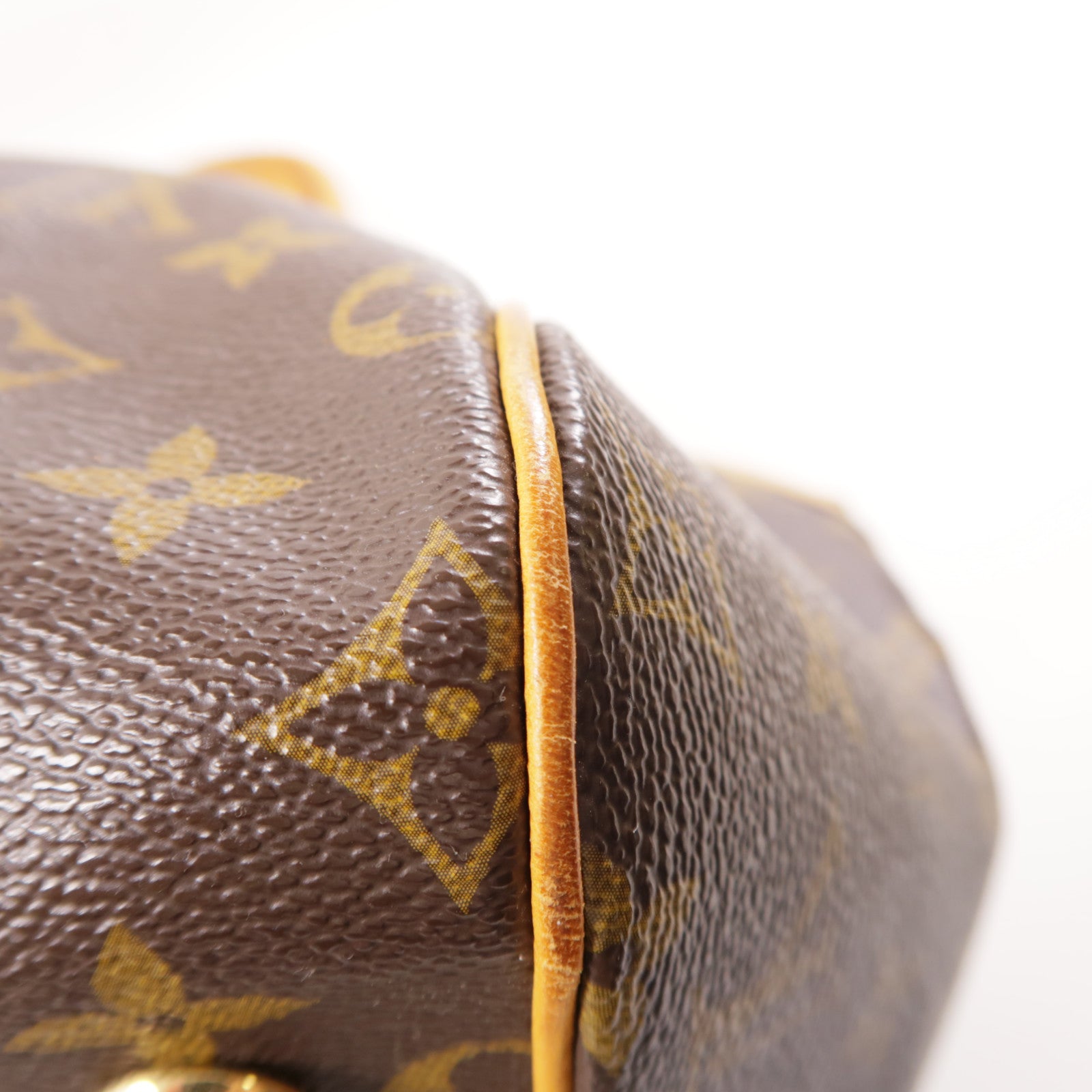 LOUIS VUITTON Monogram Tivoli GM金扣肩背袋棕色