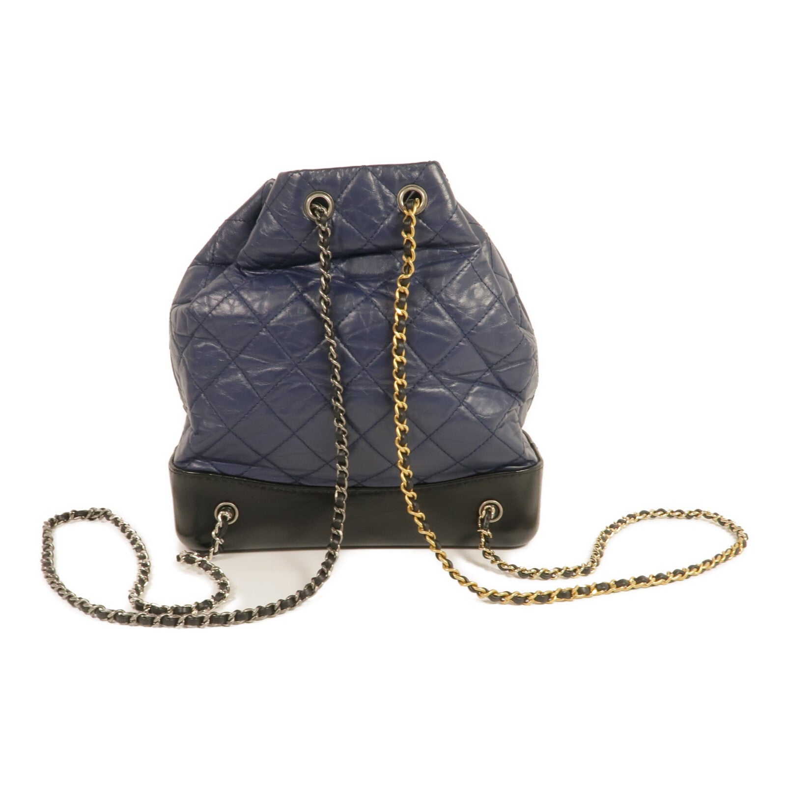 CHANEL 【激減優惠】牛皮皮革Gabrielle Backpack銀扣背包