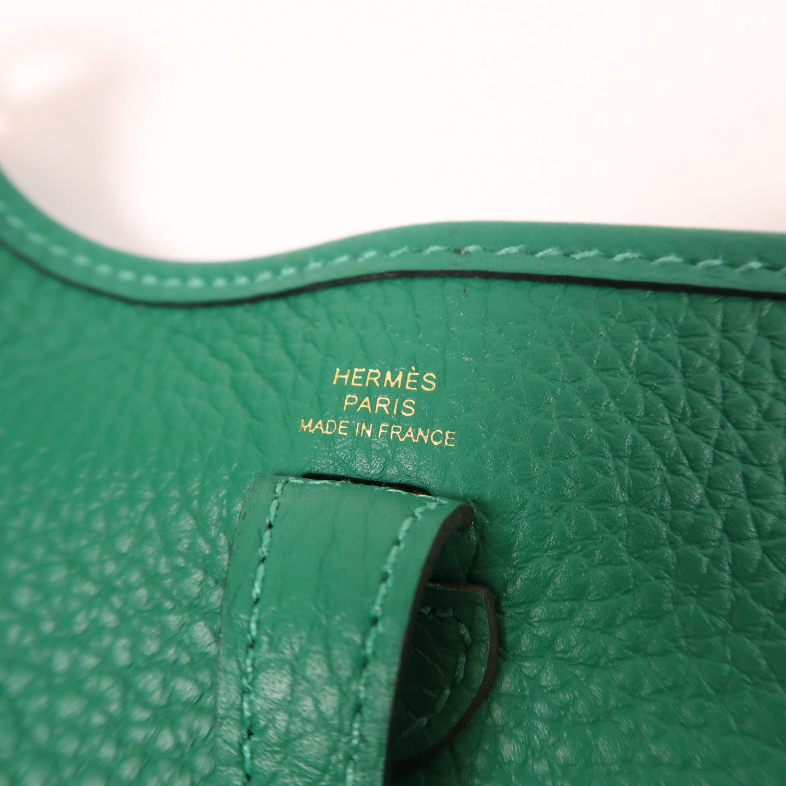 HERMES Clemence皮革Evelyne TPM金扣肩背袋
