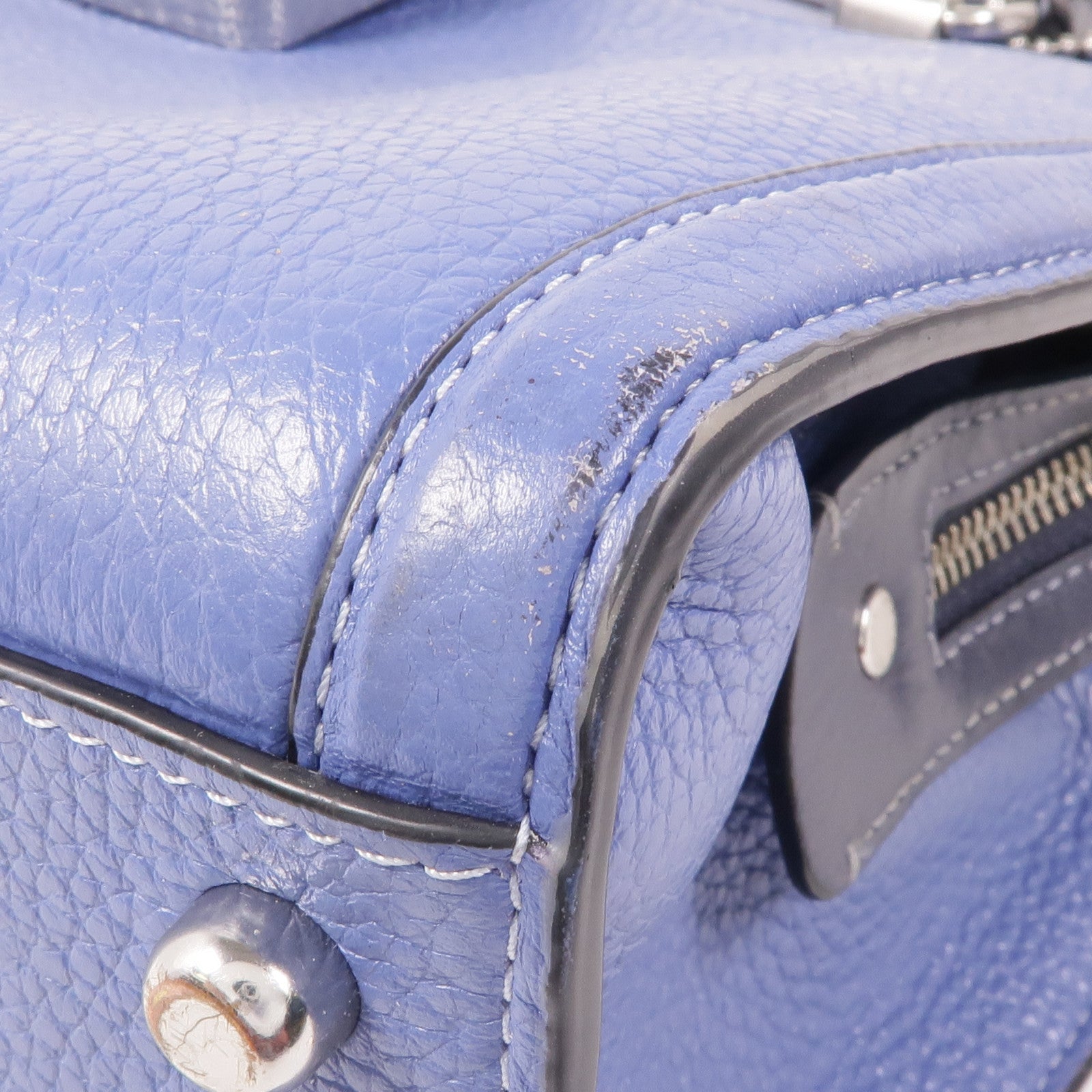 COACH 牛皮皮革2 Way Shoulder銀扣手挽肩背兩用袋