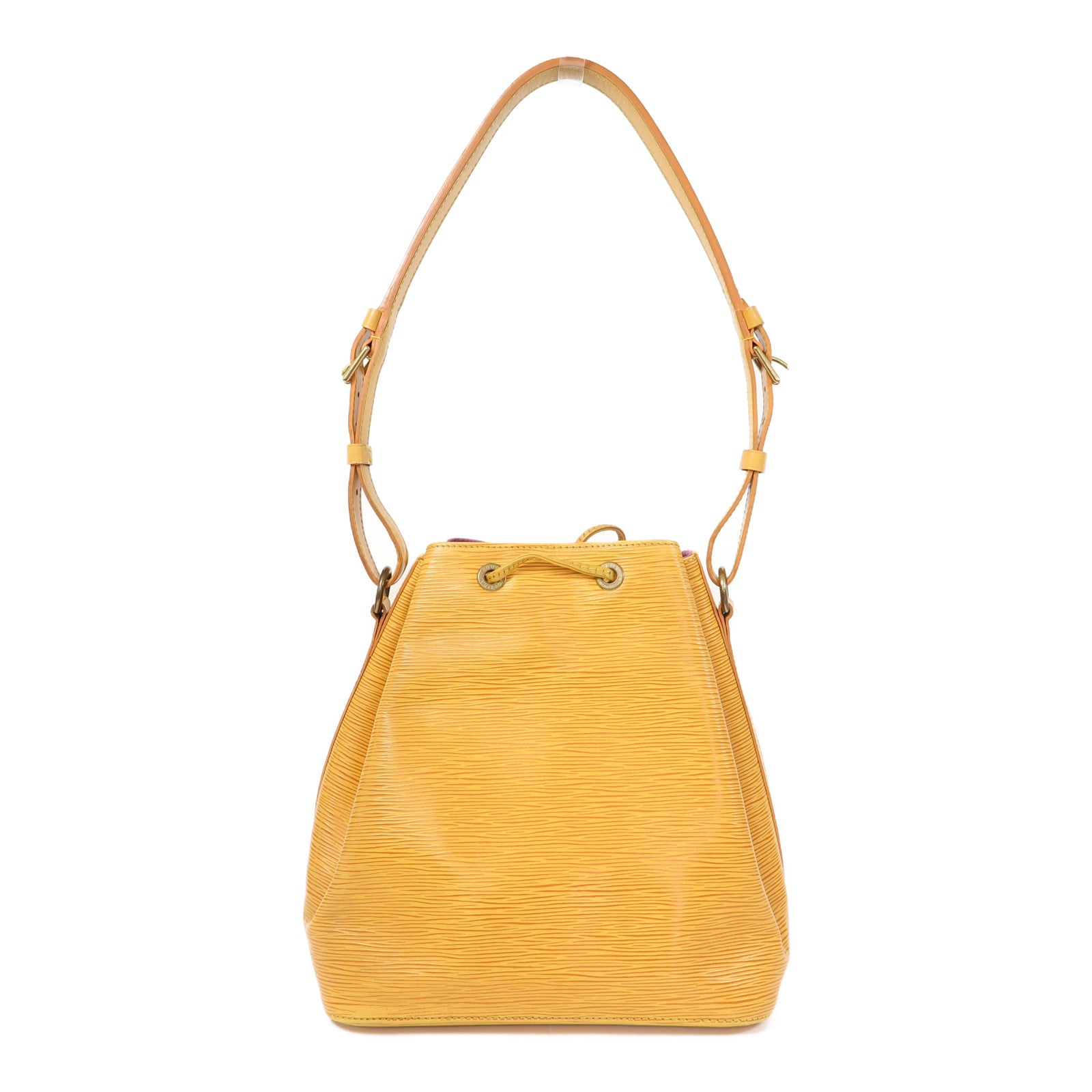 LOUIS VUITTON Epi Petit Noe金扣肩背袋黃色