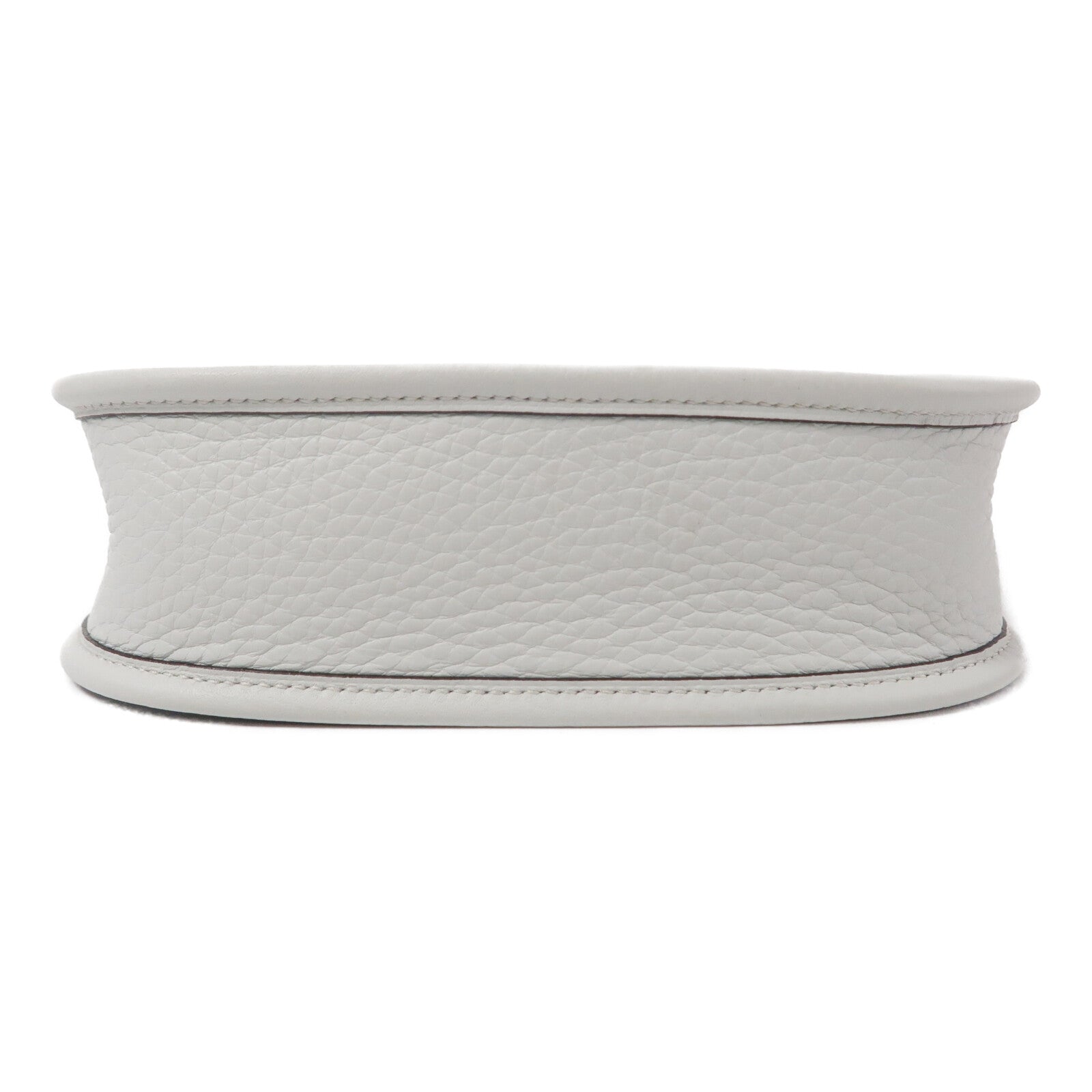 HERMES Clemence皮革Mini Evelyne手挽肩背兩用袋Gris Platine