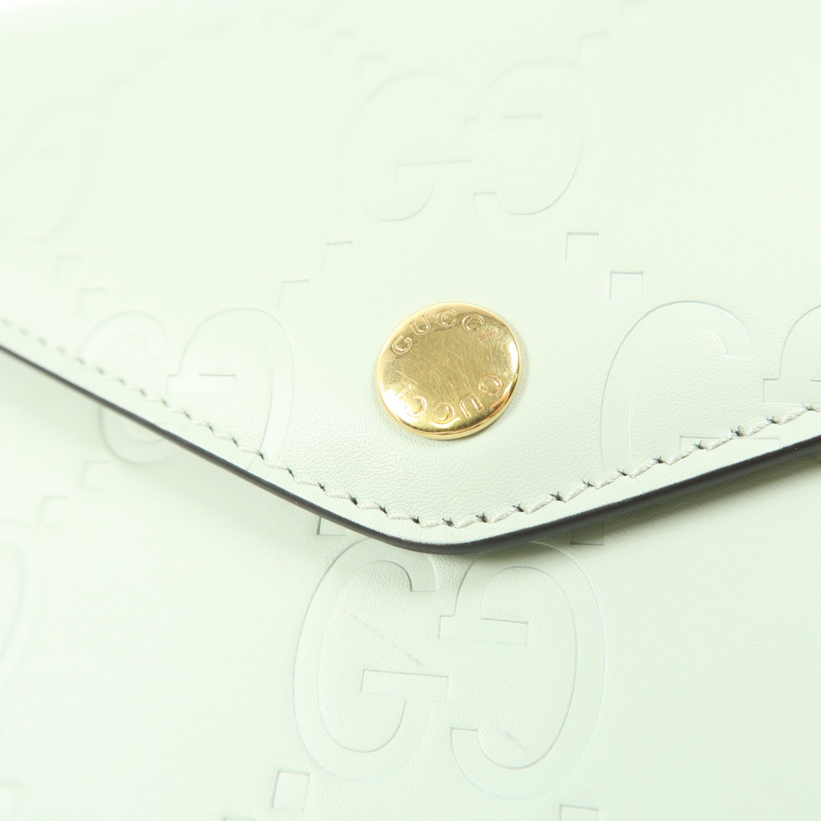 GUCCI 皮革GG Pochette金扣肩背袋