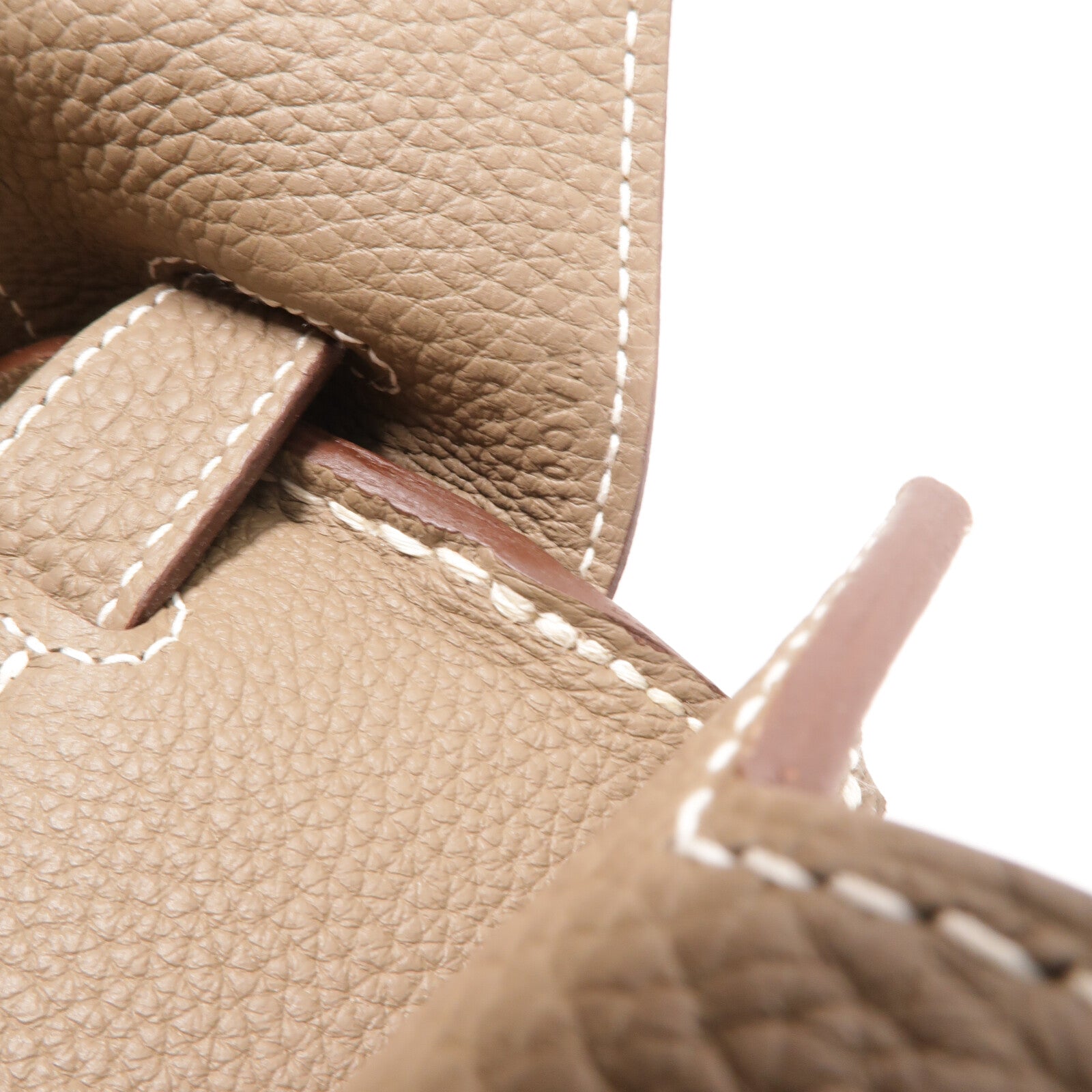 HERMES Togo皮革Haut A Courroies 40手挽袋Etoupe
