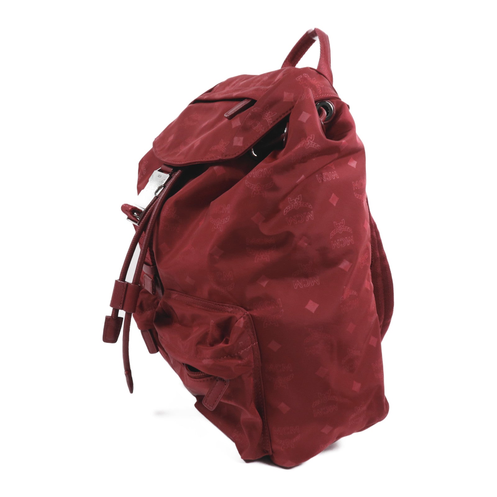 MCM 尼龍Backpack銀扣背包