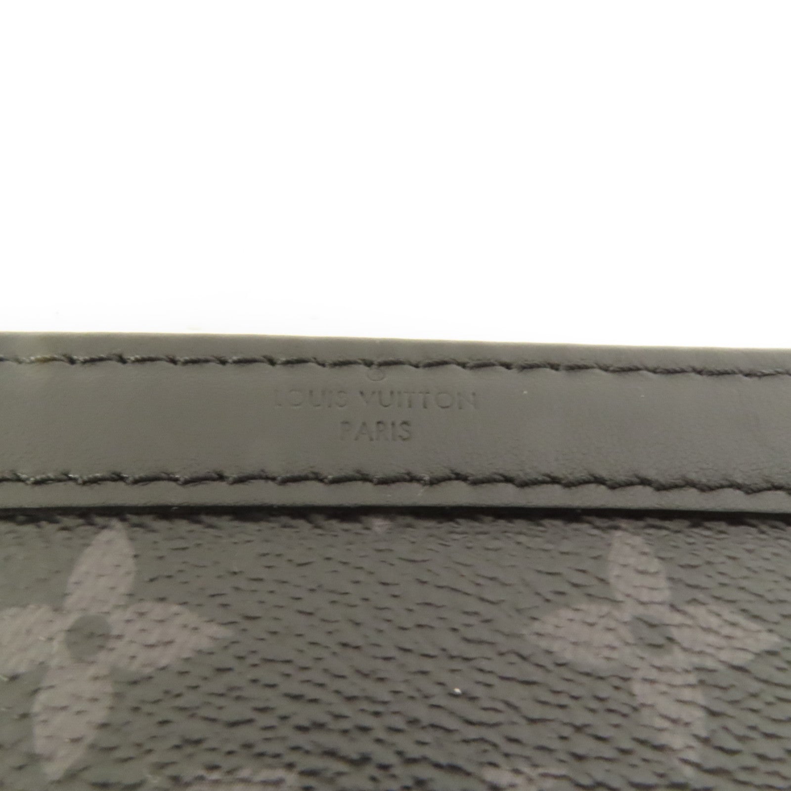 LOUIS VUITTON Monogram Eclipse Gaston銀扣肩背袋
