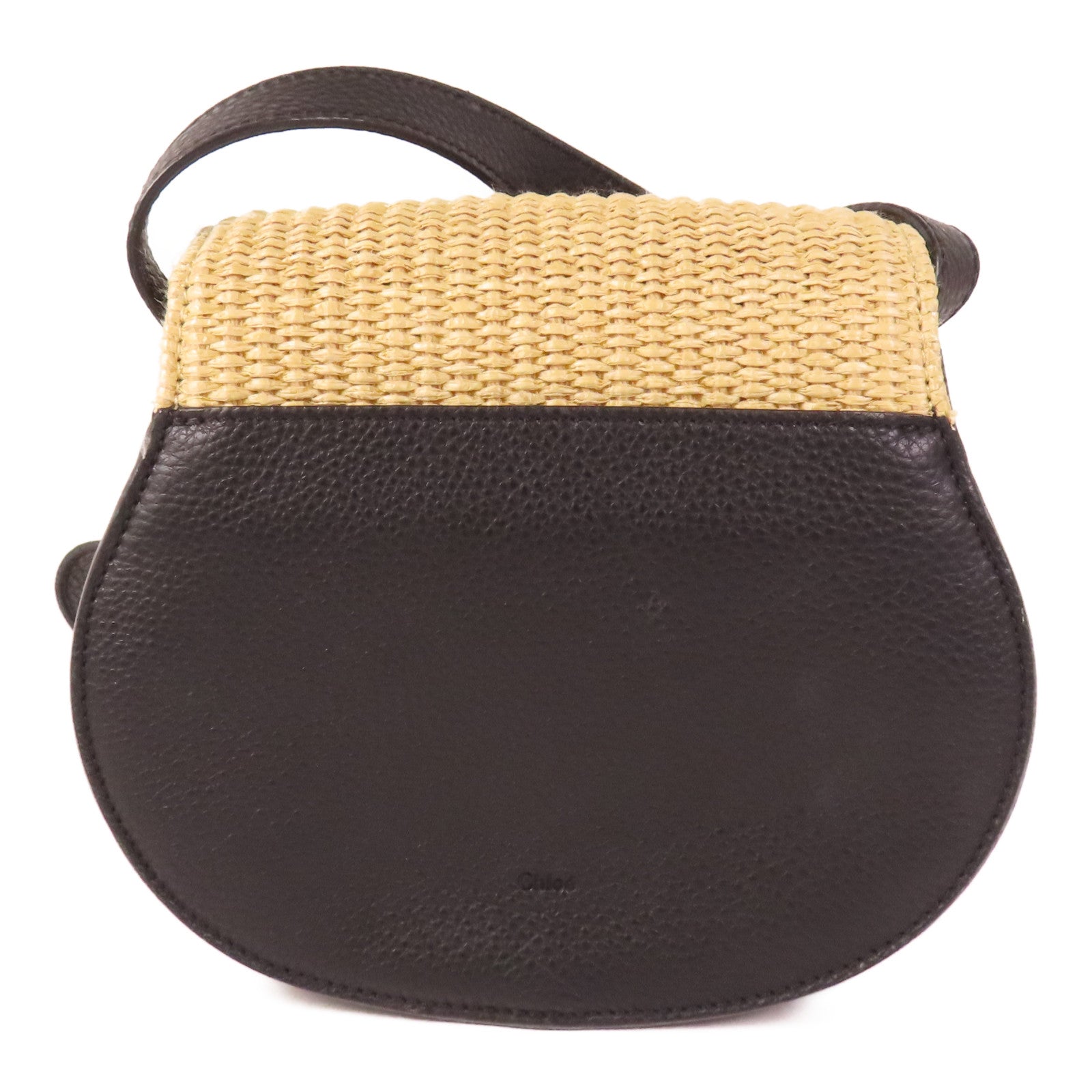 Chloe 牛皮皮革/藤料Shoulder Bag金扣肩背袋