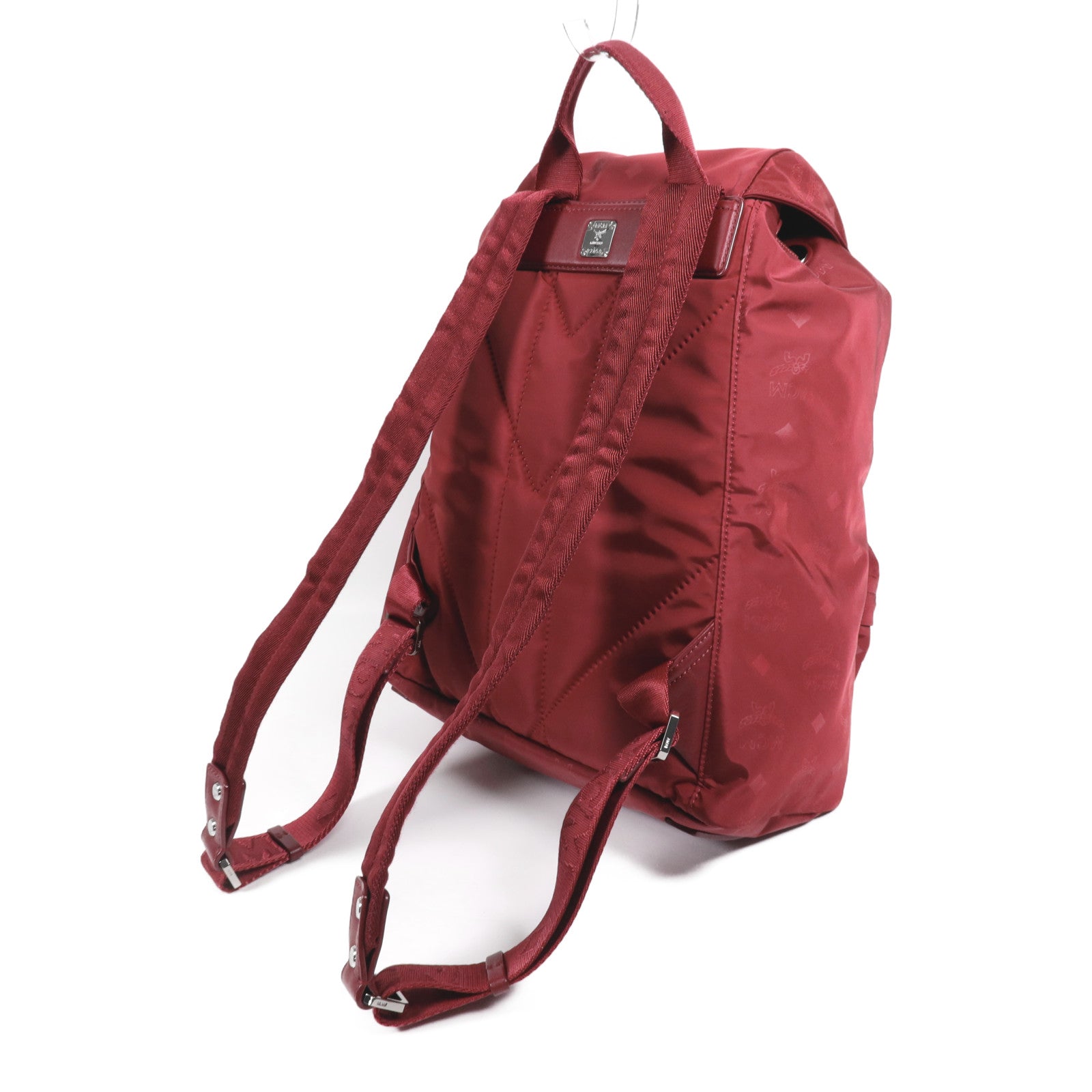 MCM 尼龍Backpack銀扣背包