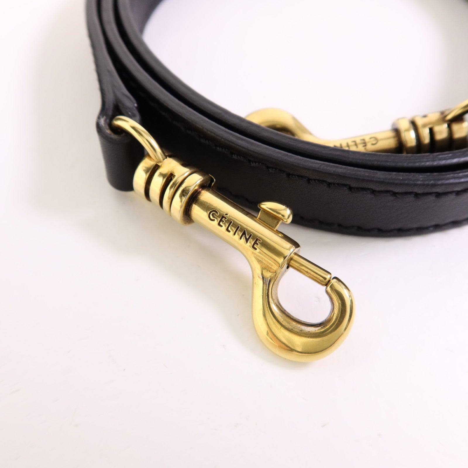 CELINE 牛皮皮革Nano Luggage金扣手挽肩背兩用袋