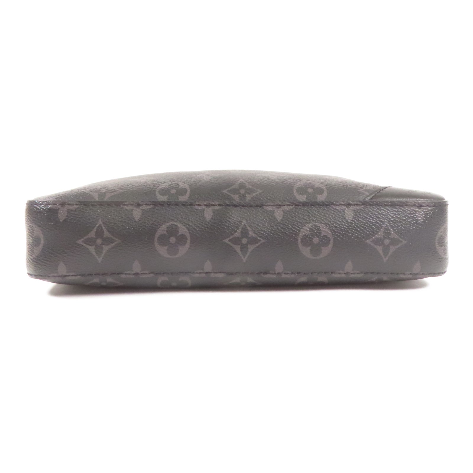 LOUIS VUITTON Monogram Eclipse Reverse Trio Messenger銀扣肩背袋