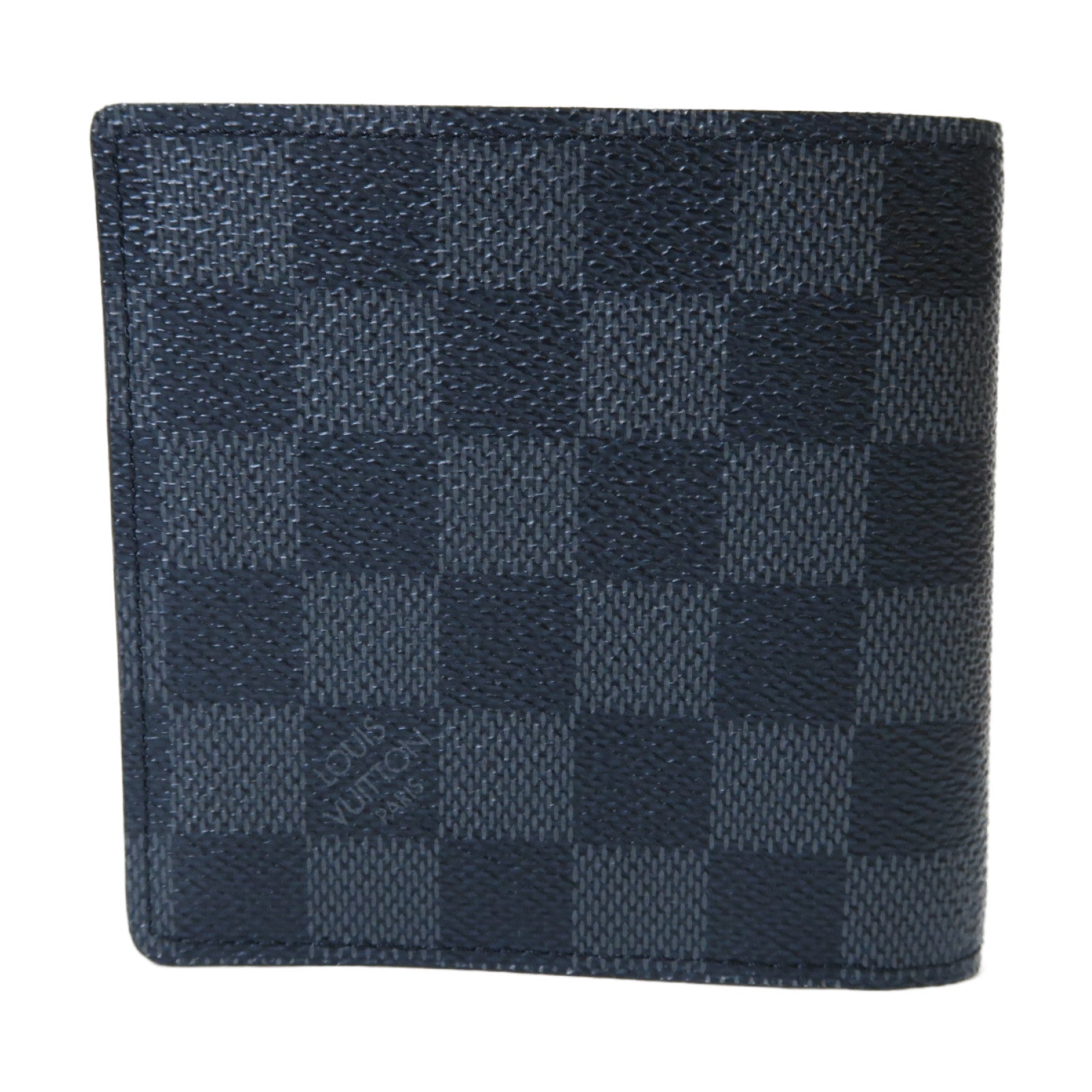 LOUIS VUITTON Damier Graphite Marco Wallet銀扣錢包黑色