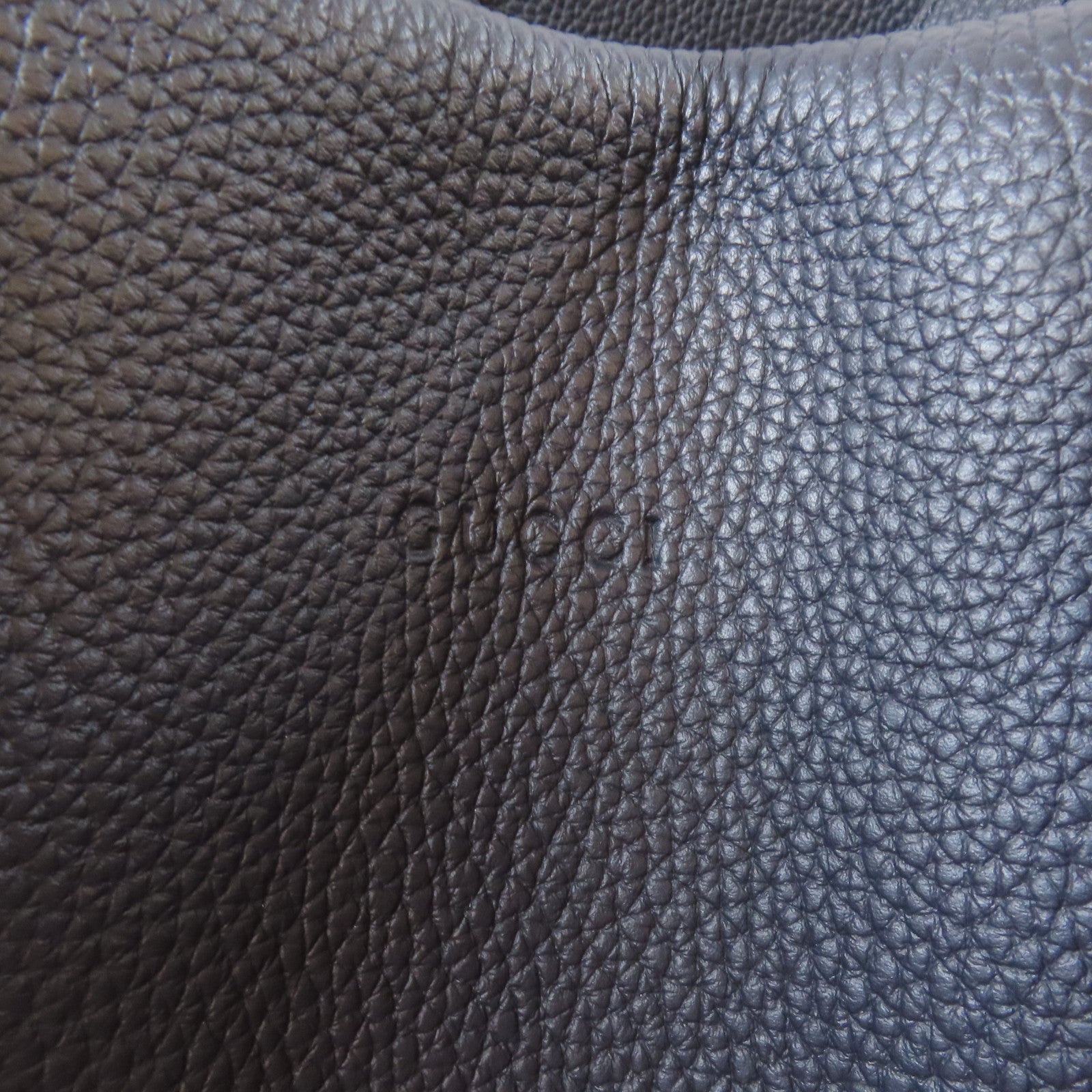 GUCCI 【激減優惠】牛皮皮革Tote Bag銀扣手挽袋深藍色