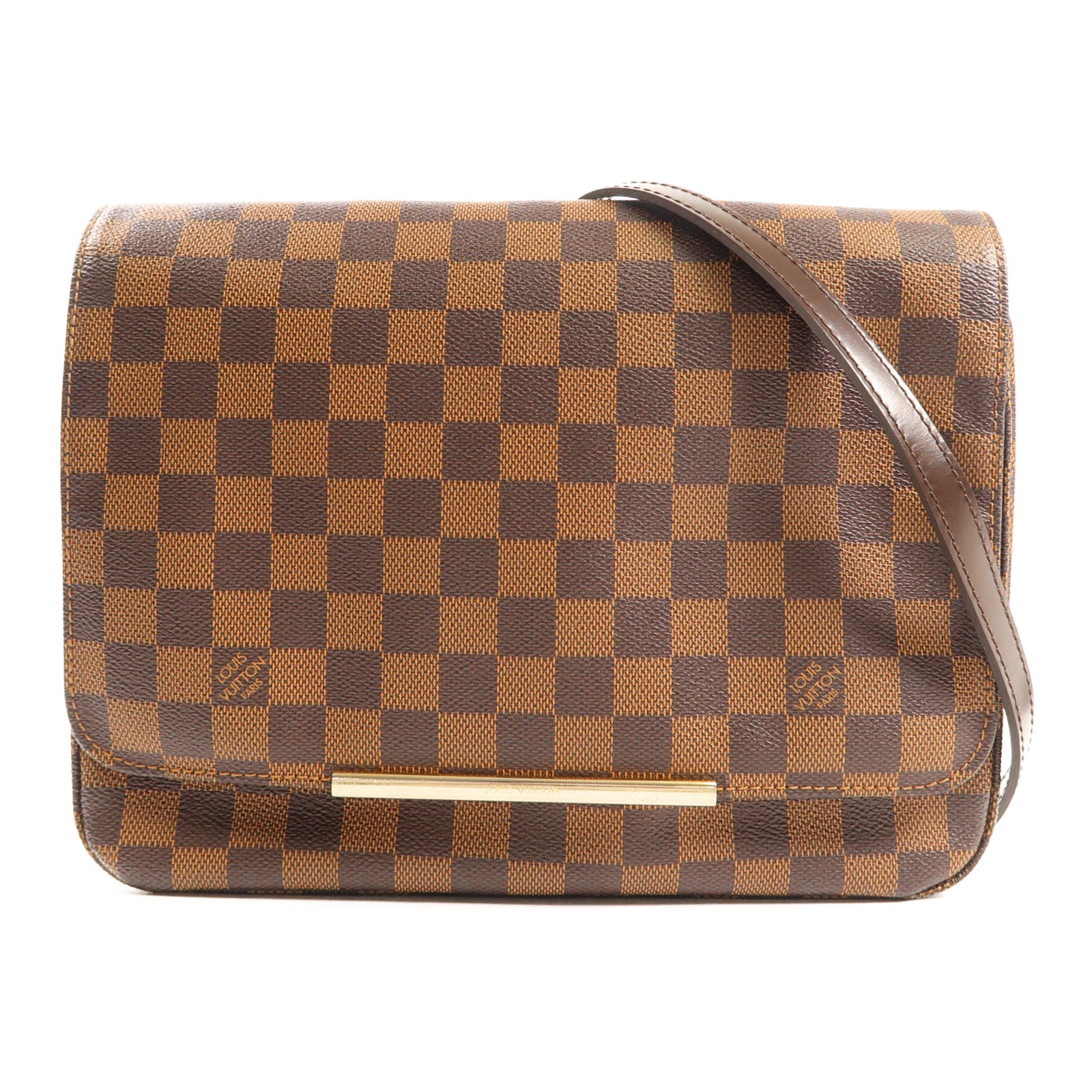 LOUIS VUITTON Damier Hoxton GM金扣肩背袋