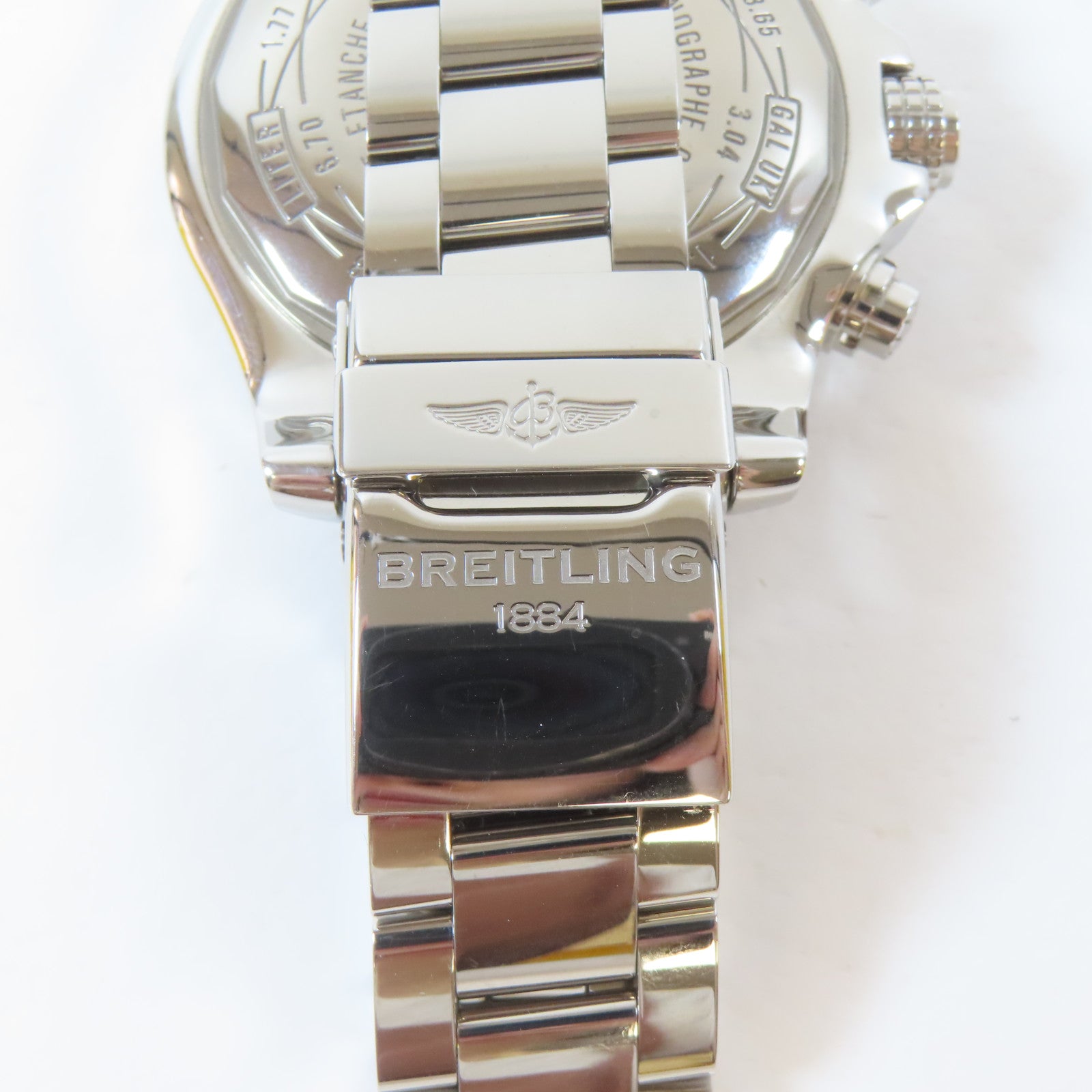 BREITLING Super Avenger II不鏽鋼手錶自動機芯黑色