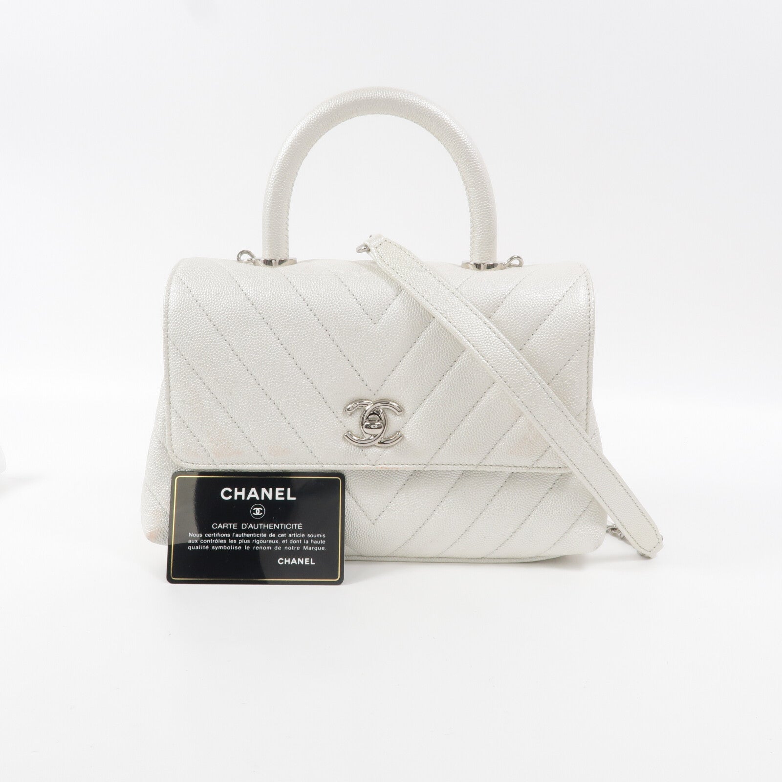 CHANEL Coco Handle鏈帶手挽肩背兩用袋